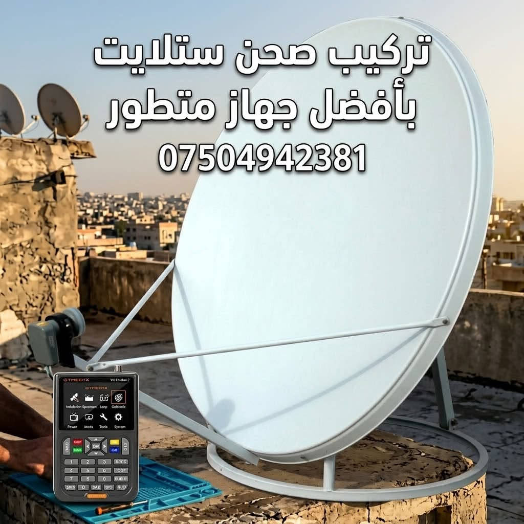 تركيب ستلايت • صحن ستلايت • جهاز متطور