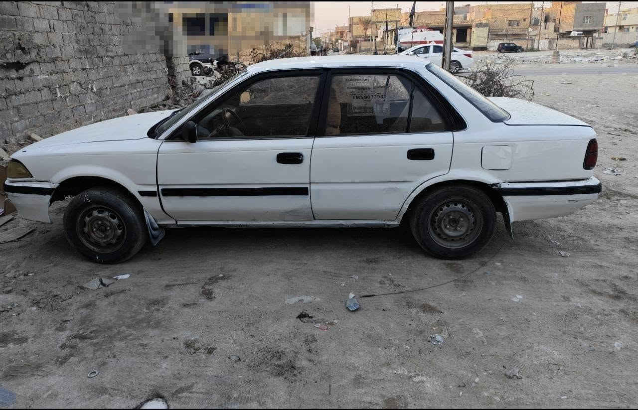 للبيع كورلا ٨٩
مصبوغة السيارة للجمالية  
٢٥ $ وبيها مجال مكانها بالحلة 
رقمها بابل السيارة باسمي مداور ثاني يوم
***********
