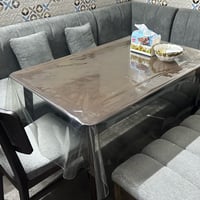 ميز طعام  مع ديوان كرسي وطابورية