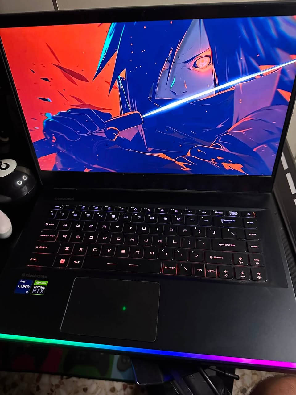Msi raider 12UGS
I7 12700H
3070ti / نسخة ١٥٠واط اعلى نسخة واعلى فئة 
Ram 16 ddr 5 4800
M.2 1t 
شاشة 2k / 165 h
الحاسبة قوية كلش ونسختها تختلف اعلى فئة بالmsi 
السعر ( مليون و 300) 
مكاني اعضمية سبع ابكار ***********
