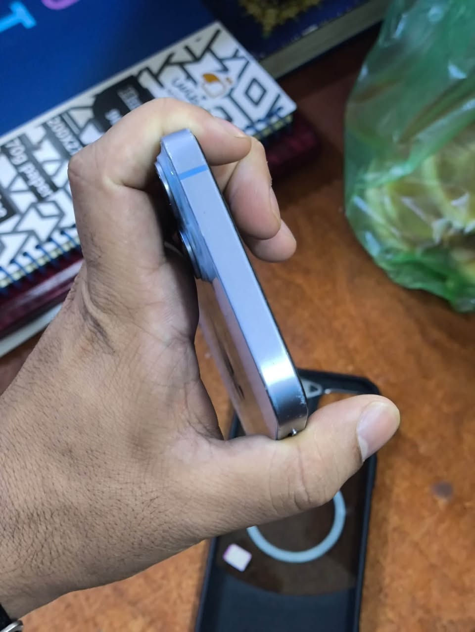 للبيع او المرواس بجهاز فلاكشب
اقرا تفاصيل وملاحظه السعر قفل دون عملة 

ايفون 14 بلس iPhone 14plus
اللون : سمائي
ذاكرة 256 بطارية 88 بلادية شرط
معالج A15 (نفس ال 13 بروماكس )
بطارية عملاقة وحجم عملاق بسعر مناسب

الجهاز ابد مامفتوح ومكفول المشاكل فقط
- فطر بالكلاس ( ماماثر على الشاشة والاداء نهائياً )
- كسر بالظهر 

مكاني النجف الاشرف ولايوجد توصيل
*********** بي واتس

السعر المطلوب 445 الف فقط قفل
او مراوس ونتفق على الفرق

( تكسر بسعر او معاجبك فدوة لاتعلق السعر نهائي او تفضل خاص وبخدمتك )

ملحقات : 3 كفرات فقط
