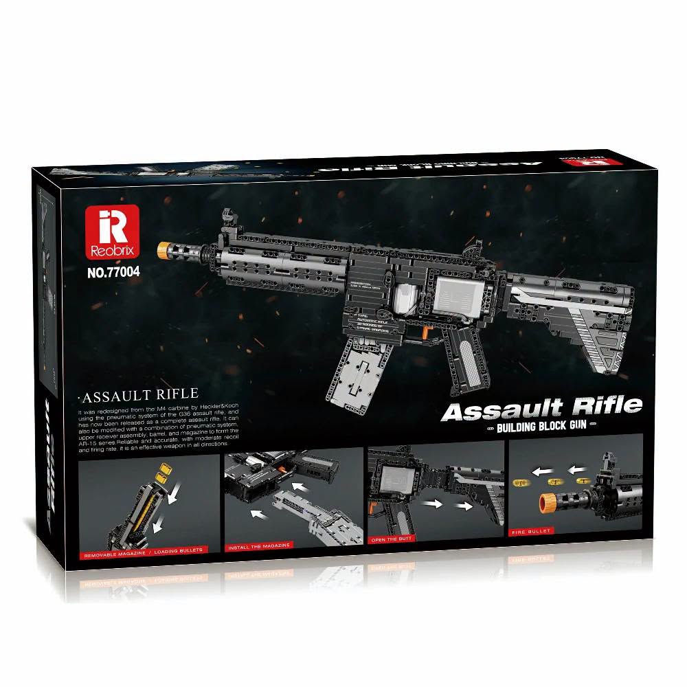 مكعبات "بندقية هجومية M416" من شركة Reobrix برقم الموديل 77004.معلومات أساسيةالعلامة التجارية: ريوبريكس (Reobrix)رقم الموديل: 77004عدد القطع: 1101 قطعة بناء صغيرة
المواصفات والمميزاتالتصميم: يحاكي شكل البندقية الهجومية الشهيرة M416 بدقة.الأبعاد التقريبية: حوالي 56 إلى 67.5 سم طولاً و7 سم عرضاً.الوظائف: يضم مخزناً قابلاً للإزالة ومصمماً من بلاستيك عالي الجودة متوافق مع مكعبات التركيب الشهيرة.
متوفرة لدينا للبيع يوجد توصيل لجميع المحافظات واتساب ***********

نص مكتوب في الصور:
- Reobrix NO.77004 30CM 7CM 67.5CM
- + BUILDING BLOCK GUN 1188 PCS DIFFICULT LEVEL ★★★☆☆☆☆ AIM POINT AIM POINT M416 MUZZLE TRIGGER GRIP M416 BUILDING BLOCK GUN
- PROPORTIONAL MANUFACTURING THE FUN OF ASSEMBLING SIMULATION MODELING DEPTH RESTORATION BUILDING BLOCK GUN
- M416 BUILDING BLOCK GUN
- 3 ADJUST BUTT PRESS AND HOLD THE BUCKLE TO ADJUST THE LENGTH OF THE BUTT ACCORDING TO THE POSTURE OF THE GUN 4 BULLET LAUNCH THE SHOOTING INTENSITY IS MODERATE (NO SHOOTING AT PEOPLE)