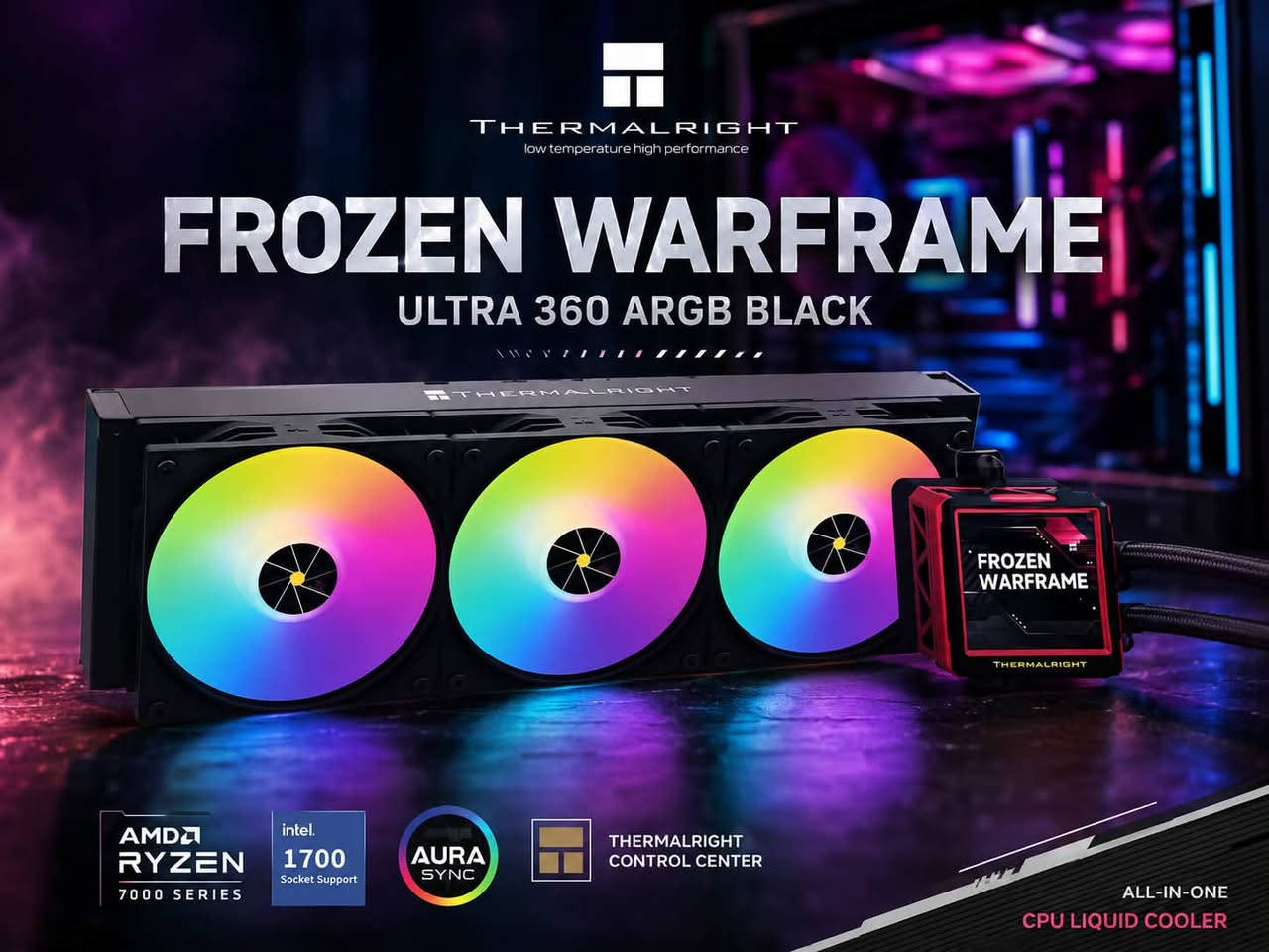 تبريد مائي | Thermalright Frozen Warframe Ultra 360 ARGB Black
❄️ تبريد مائي 360mm عالي الأداء يرهم انتل AMD

السعر: 120,000 مع التوصيل

***********
