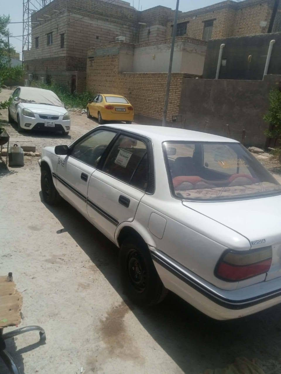 لسلام عليكم 
كورلا موديل ١٩٩٠ مكينه ١٨٠٠ كير خمس نمر حداديه جديده كهربائيات كلها شغاله رقم بصره بسمي مكينه وكير كفاله 
***********
