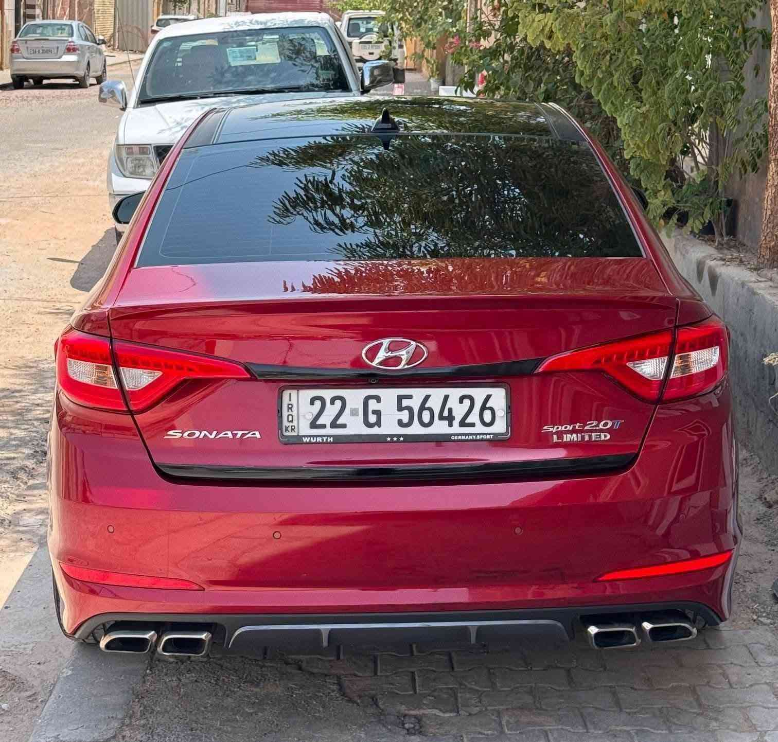 سوناتا 2016 VIP SPORT 2.0T_Limited
اعلى فئة 
سيارة حيل حيل جديده ونظيفة جاهزة 
ماتصرف على دينار بس شغل و ستمتع بالفخامة 
اتريد سيارة فخمة و تمشيك طول العمر بدون تعب
اخذ هاي و ادعيلي سيارة جديدة بمعنى الكلمة 
شوف طن مواصفات بيه فووول سبورت 

رقم صاحب سيارة ***********

_الموصفات
1_فتحه سقف
2_بصمة تشغيل
3_بصمة ابواب
4_نضام ترحيب
5_شاشة كبيره
6_كامرة دوار
7_رادار امامي
8_رادار جانبي
9_مثبت سرعة
10_تحديد مسار
11_كشنات جلد اسود
12_تدفئة كشنات امامي وخلفي
13_تبريد كشنات امامي وخلفي
14 _كشنات كهرباء
15_جام AOTO
16_3وضيعات قياده
ايكو وسبورت ونورمال(الاعتيادي )
17_لايتات AOTO
18_منضومه زنون عدسات بلادي(نهاري) سعره450$
19_لد ليلي لد نهاري حسب وضعيه ضلام ونهار
20_لون دم الغزال مميز بالسوناتا
21_نضام AOTO HOLD
22_سايد بريك بصمه
23_اشاير بالمري
24_سستم صوت سمعات انفنتي
25_دمام خلفي
26_شفتات ستيرن
27_ستيرن حرف Dالسبورت
28_تحكمات ستيرن جهتين
29_كشنات خزن 
30_بردات خلفيه بلادي
31_تبريد قطعتين ثلج ❄️❄️
32_تحكم تبريد بيانو
33_رادار امامي توقف ذاتي
34_اربع4 اكزوزات بلادي
35_ويل حجم 18 سبورت
36_دواخل لون اسود ملكي
37_نقط عمياء
38_تحكم مري كهرباء
39_سستم ستيل
40_حساسات امامي خلفي
41_مانع انزلاق
42_توقف ذاتي
تايرات حداديه تبريد كله مكفول وجديد
السياره فقط فقط بنيد صبغ كلير اثر شخوط وشبر بجاملغ قرب لايت كلش  اكفلك ب منشور والسونار
السياره 
[مكان السياره نجف 
السعر ١٢٥ 
***********
