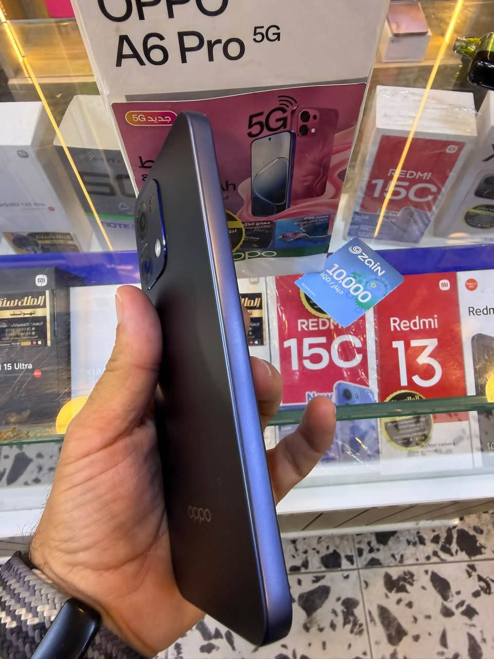 🔥 OPPO A6 Pro 5G

الجهاز استخدام يوم واحد فقط

🔹 الذاكرة: 256GB

🔹 شاشة AMOLED بتردد 120Hz

🔹 بطارية عملاقة 6500mAh

🔹 شحن سريع 80W SUPERVOOC

🔹 مقاومة الماء والغبار IP69

🔹 نظام تبريد SuperCool VC

🔹 يدعم شبكات 5G

السعر425،000/ اسعار ثابتة

👑 الملك سنتر للهواتف 

***********

نص مكتوب في الصور:
- OPPO A6 Pro 5G 256 GB 575,000