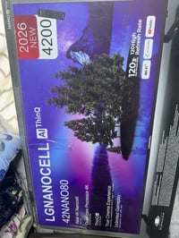 LG NanoCell AI ThinQشاشة الموديل:42NANO80 الحجم: 42 بوصة 4K NanoCell 1...
