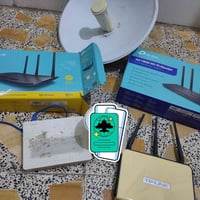 منظمومة انترنت مستعملة نانو باوربيم وراوترات داخل الصورة و اونيو باله ...