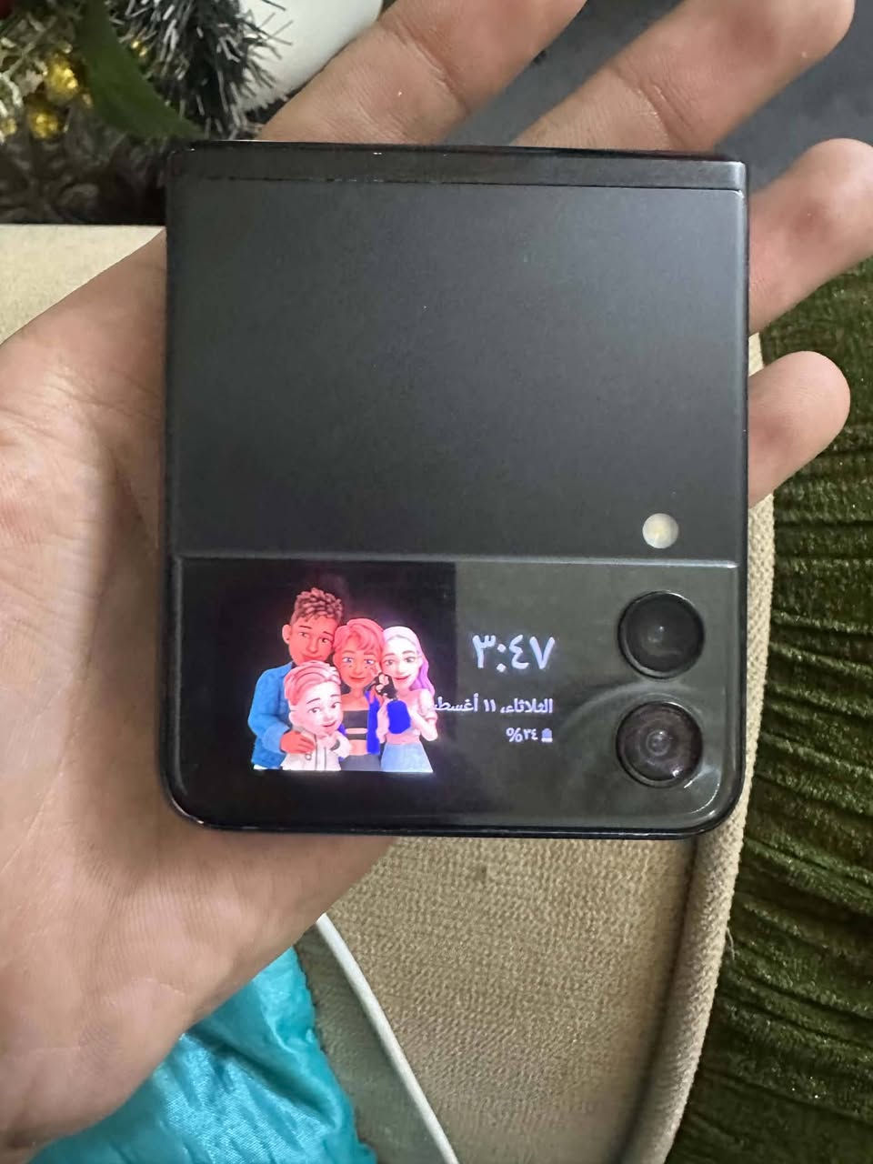 سلام عليكم سامسونك z 5G   256ذاكرة اسود شخط مابي فول مواصفات بي هواي فتحة كاملة ينفتح مو مثل ذن بلسوك سعرة٦٥٠ او مراوس بايفون ١٤pro max وفوك *********** بغداد زعفرانية
