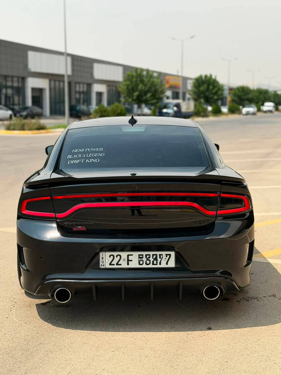 ﷽
‎‏                    DODGE CHARGE 2017 R/T
◽️دوج جارجر موديل 2017 R/T
فول مواصفات ماعدا فتحة
🔹لون ( اسود قتران ) 
~~~~~~~~~~~~~~~~~~~~~~~~~
◽️مكان🌆:سليماني                    سعر💵: 172🔐
تليفون☎️: ***********$ 
~~~~~~~~~~~~~~~~~~~~~~~~~
◽️محرك V8 5.7L تمانية سلندر🔥🚀
🔹گير و محرك بشرط
🔹بدون صوت بدون صرف بدون خلل بشرط فحص
🔹ماشية 67 الف حقيقي

◽️سيارة كامل محدث هيلكات🔥  
🔹 بيها برمجات شاشه و گيج و صوت صالنصا 🔥🔥
🔹محدث بنيت و دعاميات ويل و لحيات و دوسات سبايدر دفيوزر كل محدث هيلكات 🔥

▫️سيارة داخل بلعرق كلين تايتل
🔹 صار بلعراق ( جملغ خلفي عكس سايق صبغ بدون دواخل و بونيد محدث هيلكات) 
🔹ايرباگ راجع سيستم بيلادي شرط
🔹سيارة حيل حيلوة جديد  

◽️مواصفات فول مواصفات
( بصمة - شاشة كبير - تشغيل عن بعد - كشن تتفيئة - كشن خزن و كهربا - پادل شفت - كاميرا - حصاص - ڤوليوم - تحديد سورعة - بلاجكتور - بعد )

◽️اربع تاير ويل جديد هيلكات
🔹نظافه ١٠٠٪؜ كامل سيرفس بدون نقص و بدون مصرف
🔹سيارة شرط بدون اى نواقص گير و محرك و حدادي و كاهرباى كولة بشرط
سنوي بأسمي تحويل غرامة بشرط سنويه جديد
~~~~~~~~~~~~~~~~~~~~~~~~~~~~~~~~
