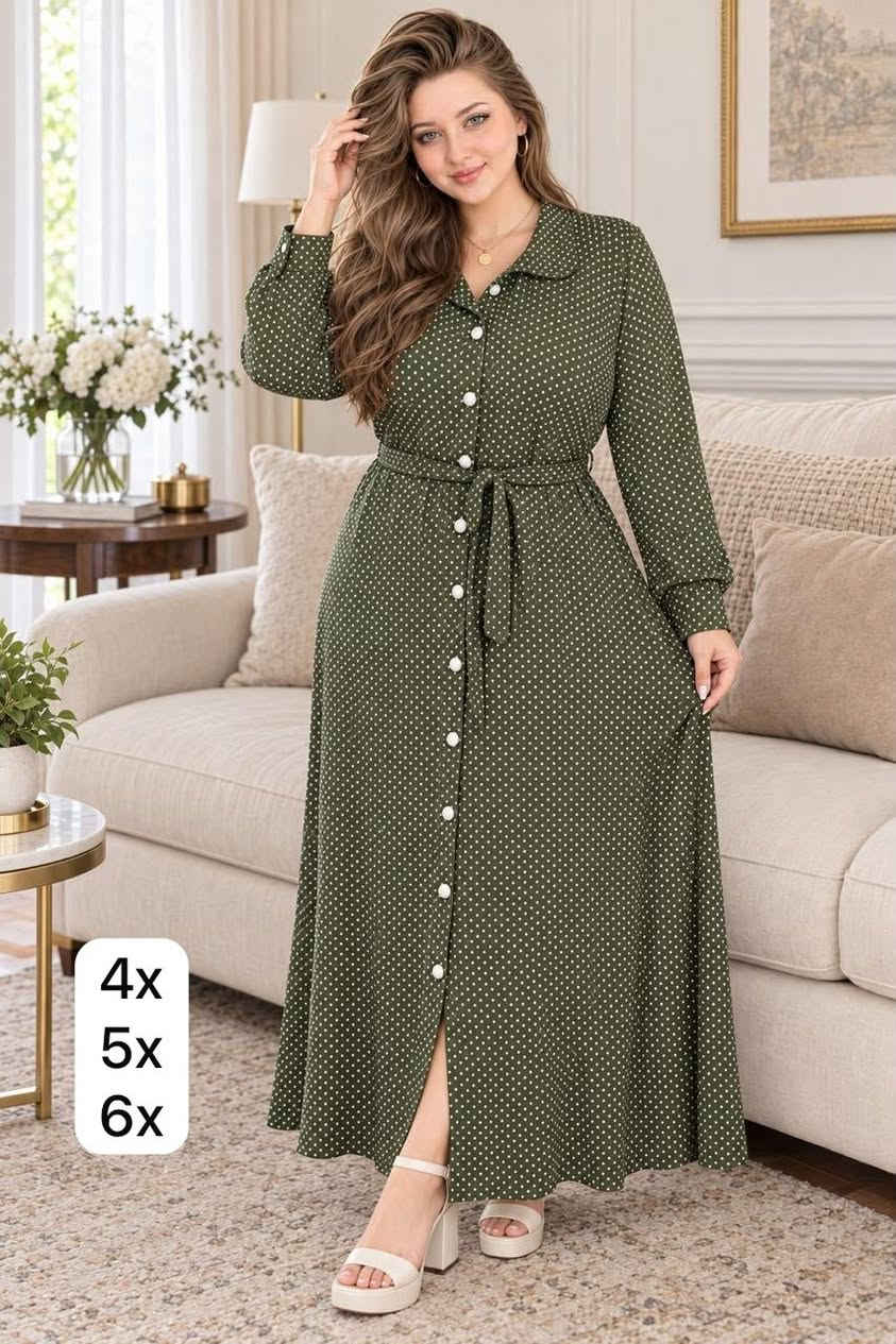 فستان قطن • 3x-4x-5x-6x • توصيل محافظات