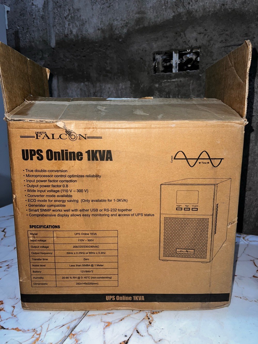 ups اولاين 1 kv من شركة فالكون يشغل شاشه حجم 65 و بلي ستيشن 5 تقريبآ 5 او 6 دقائق سعر 150 الف مكاني النجف