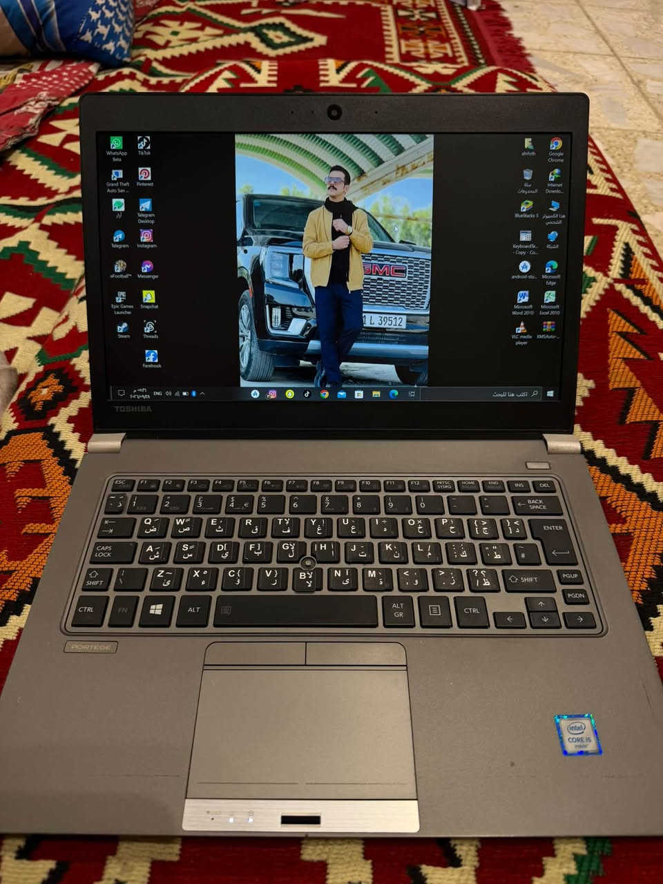 � لابتوب Toshiba Portege للبيع
🔹 المعالج: Intel Core i5-6200U
🔹 السرعة: 2.30GHz تصل إلى 2.40GHz
🔹 الرام: 8GB
🔹 التخزين: 256GB تقريباً
🔹 النظام: Windows 10 Pro 64-bit
🔹 الكيبورد: عربي / إنكليزي
🔹 الشاشة: بحالة جيدة
🔹 جهاز عملي ومناسب للدراسة، التصفح، الأوفيس، اليوتيوب والبرامج الخفيفة.

💰 السعر: 150,000 دينار عراقي فقط 💰

✅ الجهاز شغال وجاهز للاستخدام
✅ الفحص متاح قبل الشراء
📩 للجادين فقط مراسلة
***********

نص مكتوب في الصور:
- الإعدادات الصفحة الرئيسية العثور على إعداد النظام الطاقة وحالة السكون البطارية مساحة التخزين وضع الكمبيوتر اللوحي معالجة متعددة العرض على هذا الكمبيوتر خبرات مشتركة الحافظة سطح المكتب البعيد حول حول مواصفات الجهاز اسم الجهاز DESKTOP-M6RCJ14 المعالج Intel(R) Core(TM) i5-6200U CPU @ 2.30GHz 2.40 GHz ذاكرة RAM المثبتة 8,00 غيغابايت معرف الجهاز BC057573-CF49-4C19-A867-498030DFC668 معرف المنتج 00330-51173-74718-AAOEM نوع النظام نظام تشغيل بإصدار 64 بت ومعالج يستند إلى x64 القلم واللمس لا يتوفر إإخال باللمس أو بالقلم لجهاز العرض هذا إعادة تسمية هذا الكمبيوتر مواصفات Windows Windows 10 Pro الإصدار ١٩٠٩ تم التثبيت في ٢٠٢٠/٠٨/٢٨ بنية نظام التشغيل ١٨٣٦٣.١٠٥٦ تغيير مفتاح المنتج أو ترقية إصدار Windows قراءة اتفاقية خدمات Microsoft التي تنطبق على خدماتنا الحصول على مساعدة تقديم تعليقات اكتب هنا للبحث
- حول مواصفات الجهاز اسم الجهاز DESKTOP-M6RCJ14 المعالج Intel(R) Core(TM) i5-6200U CPU @ 2.30GHz 2.40 GHz ذاكرة RAM المثبتة ٠,٠٠ غيغابايت معرف الجهاز BC057573-CF49-4C19-A867-498030DFC668 معرف المنتج 00330-51173-74718-AAOEM نوع النظام نظام تشغيل بإصدار ٦٤ بت ومعالج يستند إلى x64 القلم واللمس لا يتوفر إدخال باللمس أو بالقلم لجهاز العرض هذا إعادة تسمية هذا الكمبيوتر مواصفات Windows Windows 10 Pro الإصدار ١٩٠٩ الإصدار تم التثبيت في ٢٠٢٥/٠١/٢٨ بنية نظام التشغيل ١٨٣٦٣,١٥٥٦ تغيير مفتاح المنتج أو ترقية إصدار Windows قراءة اتفاقية خدمات Microsoft التي تنطبق على خدماتنا