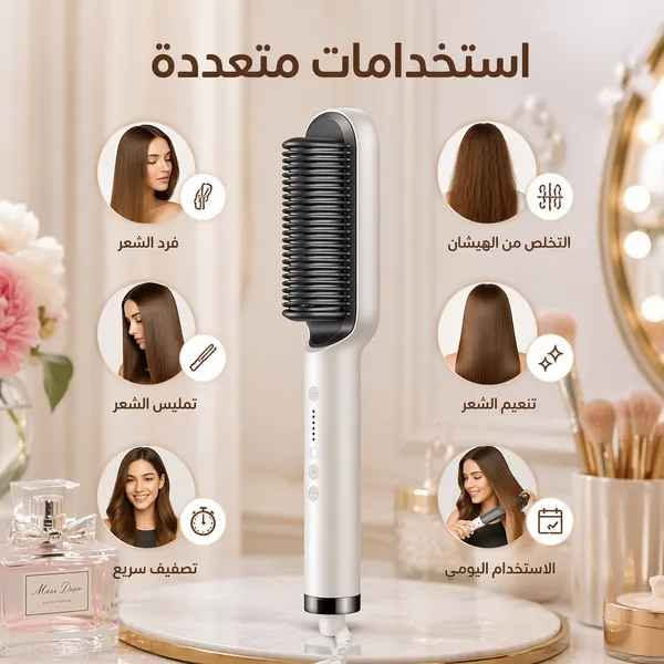 فرشاة تمليس • تسخين سريع • ٤ درجات حرارة