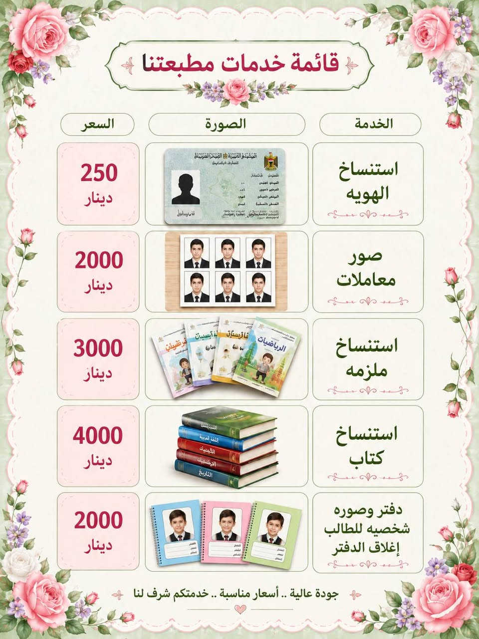 📚 طباعة الملازم بأفضل جودة 🖨️
جاي نوفرلكم طباعة ملازم مرتبة وواضحة وبجودة حلوة، وبأسعار مناسبة جداً جداً 💯✨
