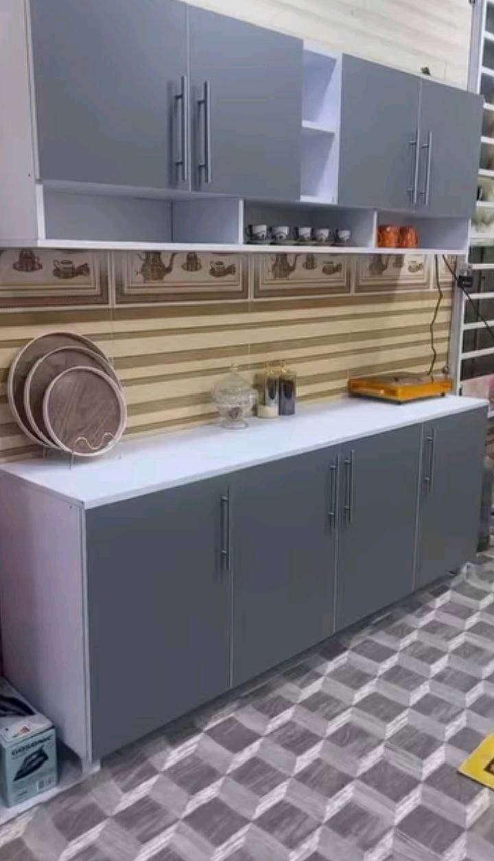 كاونتر MDF مرمر • ٢م • سنك ١م٢٠