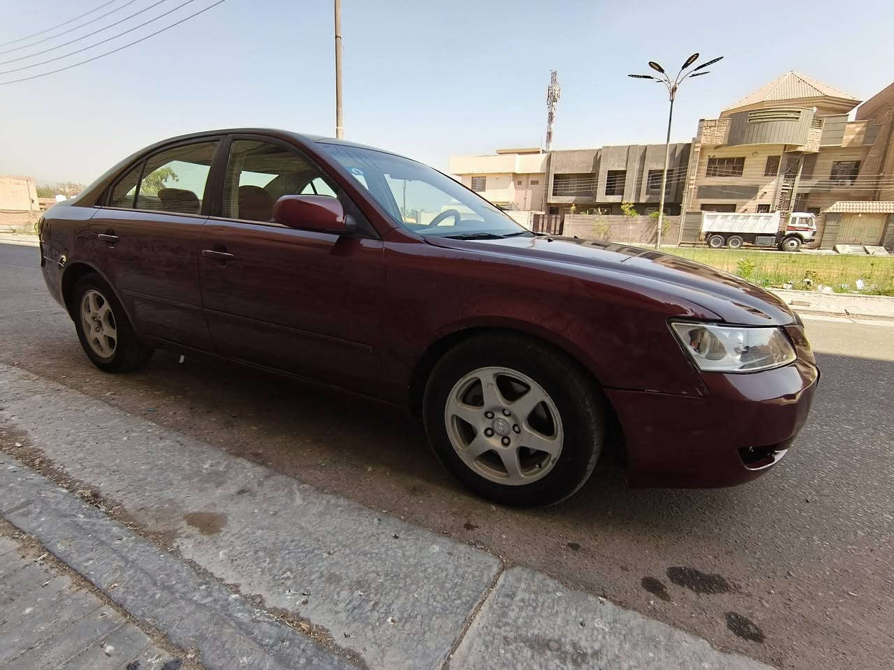 سلام عليكم سوناته 2008وارد امريكي  مواصفات فوال واحد عله واحد فتحه شاشه كامره حساسات امامي خلفي تحكم ستيرن جهتين كفاله كير مكينه حداديه تخم تاير تبريد كفاله من ضربه تبديل صبغ بارد كفاله عده جاملغ او بنيد رش كلير اثر شخط مرشوشه كلير اثر شخط العنوان كربلاه تحويل مباشر بسمي سنويه ورقام جدد سنويه اله غايه 2030 السعر88 بمجال بسيط رقم الهاتف***********
