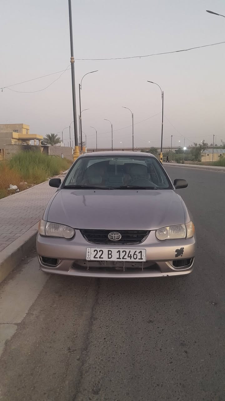 بسم الله الرحمن الرحيم السلام عليكم للبيع كورلا موديل 2000 مصبوغ عام للجمالي شرط السياره مابيه ضربه رقم شمالي انكليزي السنويه لغايت 2028 محرك كير تدفئا تبريد كهربائيات تخم تاير السياره مكفوله المحرك 1800 وارد أمريكي مكان السياره صلاح الدين قضاء الضلوعيه للأستفسار *********** /***********
