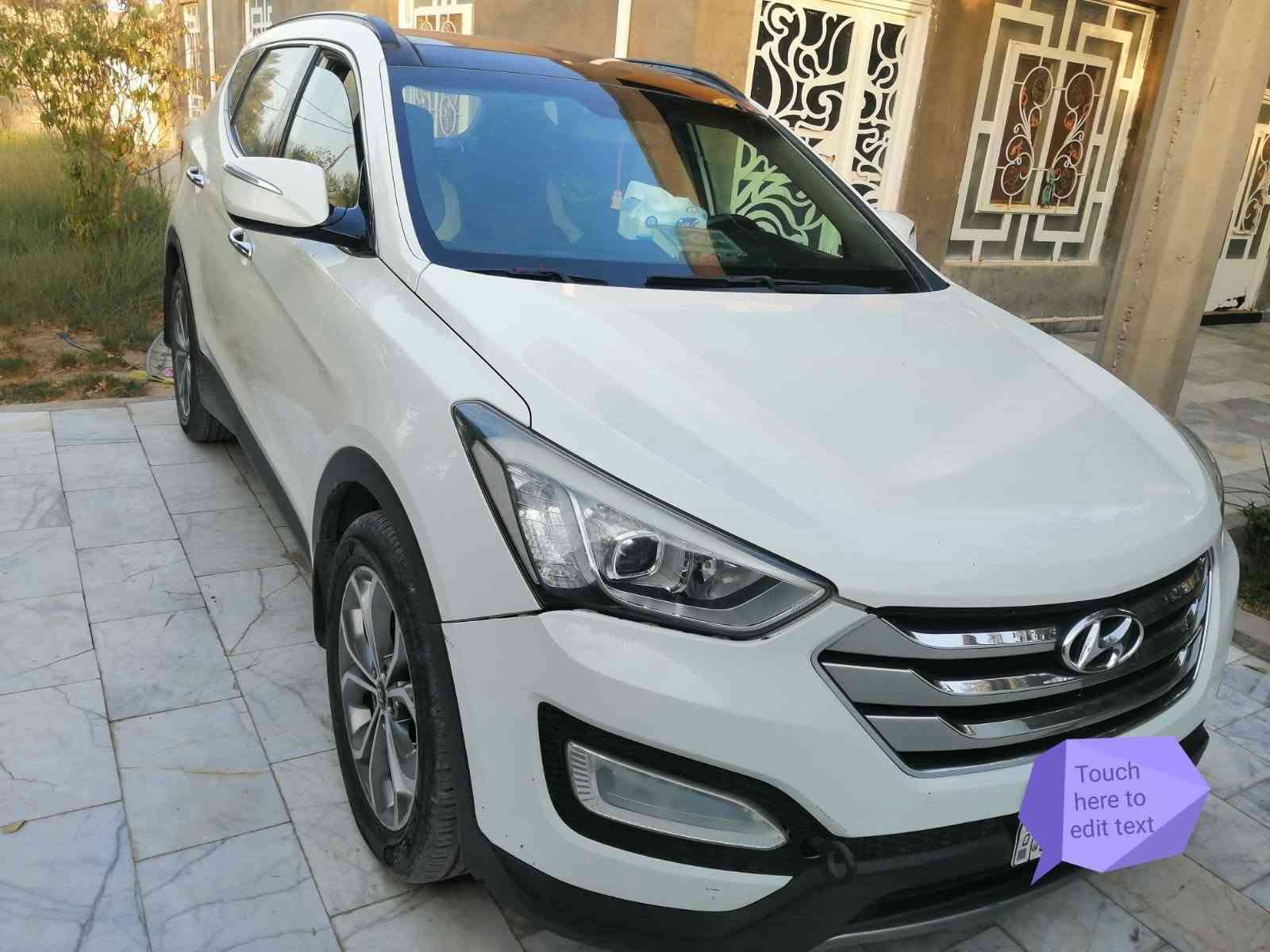 السلام عليكم
سنتافي خليجي ١٤  ستة سلندر 
سبعة راكب.. تبريد ٣ قطع.. كشنات 2 كهرباء... تبريد  تدفئة كشنات أمامية... أرضية جلد.. هاند بريك بصمة.. اوتوهولد.. مثبت سرعة.. دخول ذكي.. إشارة ترحيب.. بانوراما... بردات خلفية.. كاميرا.. حساسات خلفية... أبواب بصمة.. بصمة تشغيل عدد 2.. 
وبيها طخة گد إصبع بالچاملغ جهة السائق
والگير مفتوح 
مع شخوط طفيفة خلف باب االسائق

السيارة رقمها بابل 
السعر  155 & 
السيارة  مكانها بالنجف... للاستفسار اتصال أو واتساب
***********

نص مكتوب في الصور:
- Touch here to edit text