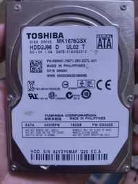 قطع بيسي للبيع هارد توشيبا 160G سعر 10 Ssd 128  20 Ssd 256 45 HDD 500 ...