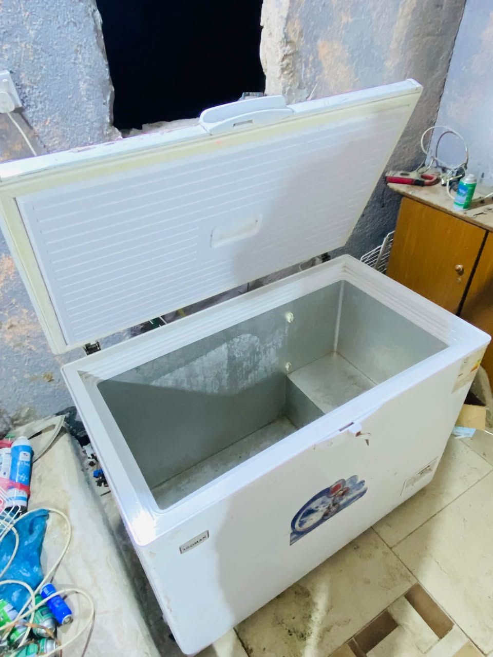 للبيع مجمده حجم جبير مستعملة ونظيفه  شغاله وتجميده فول علئ الفحص_محاويل _بعلوان
