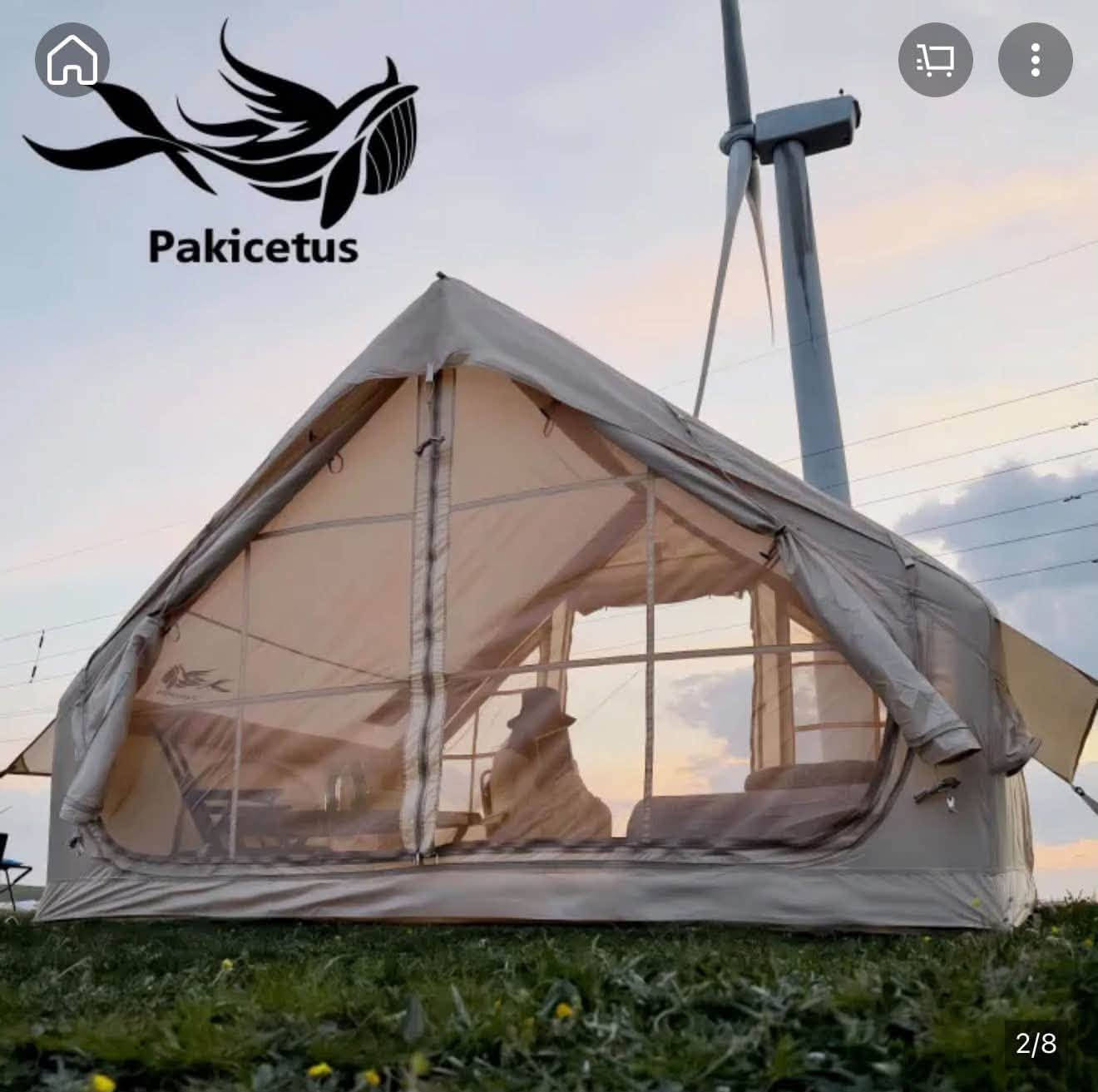السلام عليكم للبيع خيمة التخييم الفاخرة القابلة للنفخ من العلامة التجارية Pakicetus اللون بيجي صحراوي
المصممة لتتسع لـ 4 إلى 6 أشخاص.تتميز هذه الخيمة الهوائية الفاخرة بهيكل ذاتي الدعم يسهل عملية نصبها بسرعة خلال دقائق باستخدام مضخة هواء يدوية  
الخيمة مصنوعة من قماش أكسفورد المقاوم للماء والرياح، مما يجعلها مثالية للتخييم العائلي والرحلات في مختلف الفصول.
الخيمة مزودة بفتحة مدخنة للدفاية الحطب 
الابعاد : العرض 3 متر والطول ٢ متر و 10 سانتمتر 
والارتفاع 2 متر 
الوزن : 14 كيلو غرام 
السعر ٢٥٠ الف مع التوصيل 
تواصل *********** واتساب 
متوفر ٣ قطع

نص مكتوب في الصور:
- Pakicetus
- Pakicetus 3/8
- U-shaped door Double door 7/8
- skylight Stove jack 8/8
- Inflatable tent
- bicycle pump×1 Wind rope×6 Ground nail×10 Storage bag×1