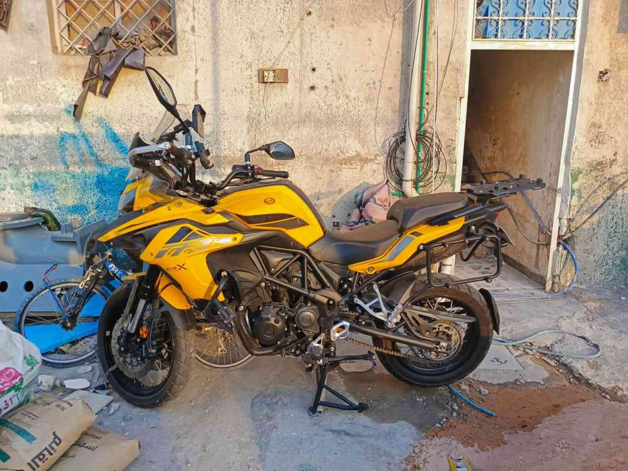 دراجة بنلي TRK 502 ماشيه 19الف رقم اربيل انكليزي  الكفر الجانبي بي شخوط ومصي شركة صار فترة قريب يوصل 50$ وبيها مجال قليل ***********
