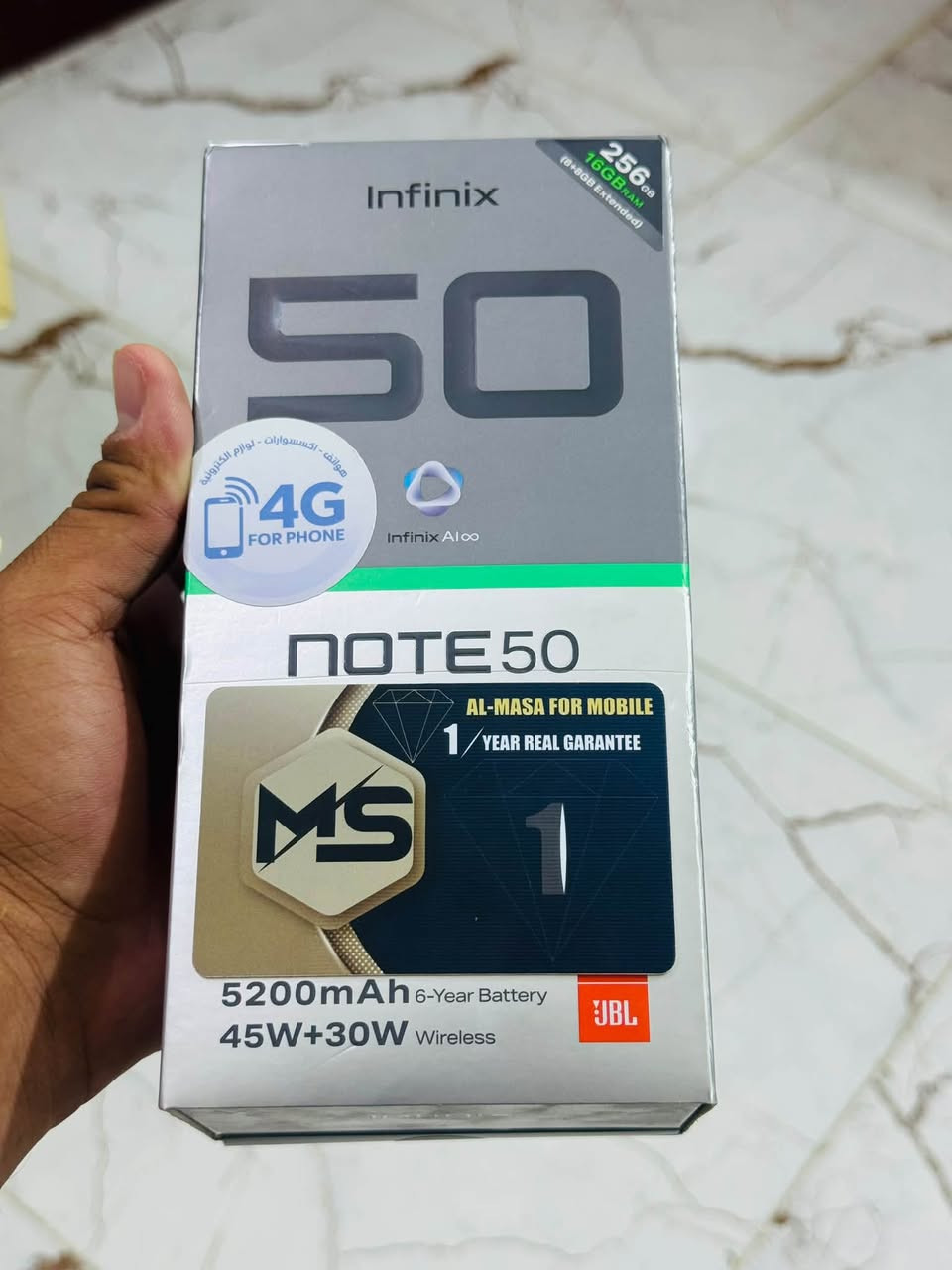 📱 انفنكس Note 50 للبيع
🔹 الذاكرة: 256GB
🔹 الرام: 13GB
🔹 اللون: زيتوني 🫒
🔹 الجهاز جديد ونظيف جداً
🔹 متفعل فقط البارحة
🔹 غير مستخدم فعلياً
🔹 ما نازل عليه أي برنامج
🔹 الكيبل والسماعة وجميع الملحقات كاملة وما مفتوحة
🔹 الكارتون والملحقات موجودة بالكامل 📦

💰 الــسعر  بـ 350 الف غير قابل للتفاوض 
 
📍 العنوان: بلد

📞 للاتصال أو واتساب:
***********
***********
