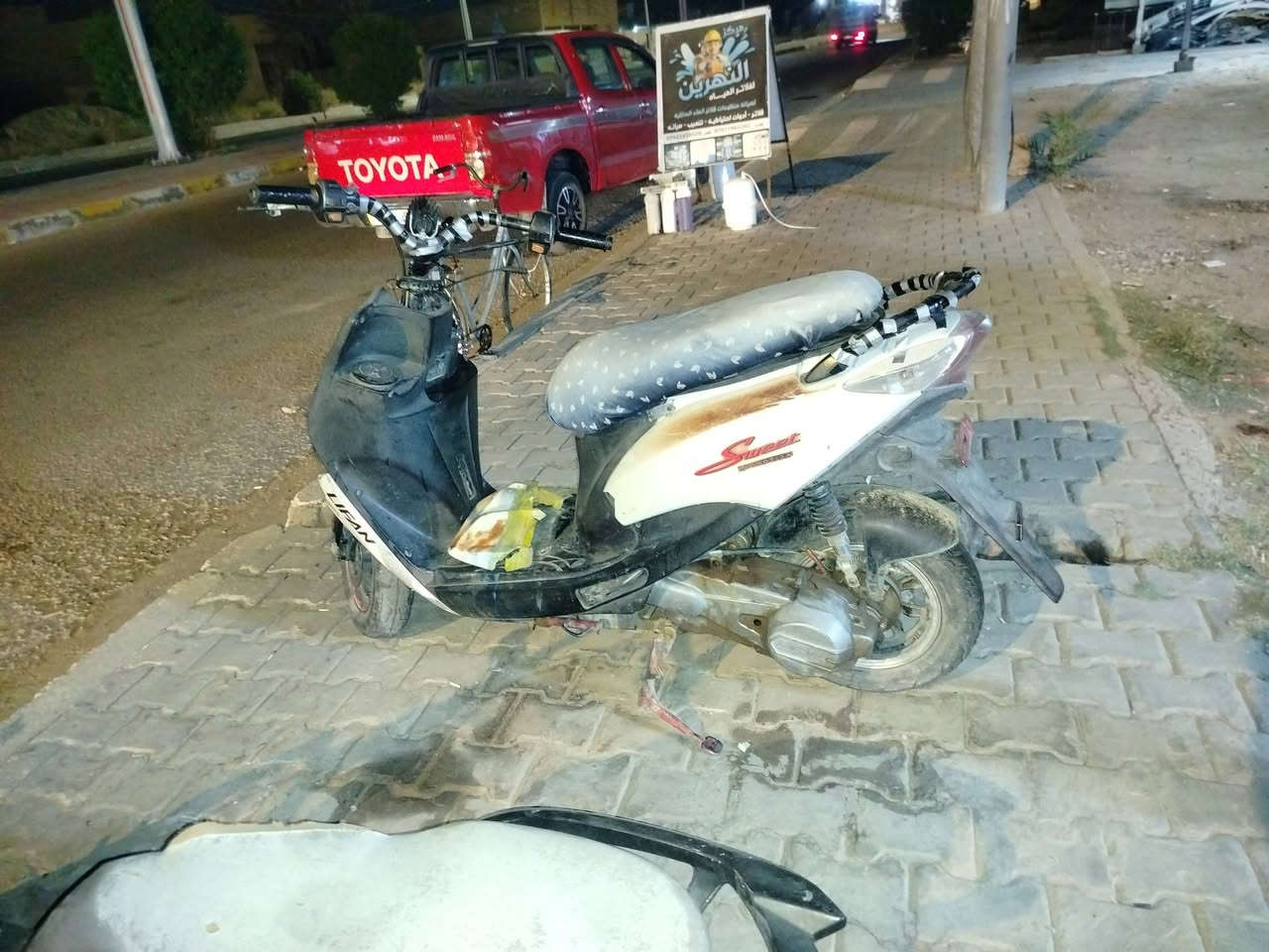 موطار رص ياماها ياباني فقط يرادله جوزه ويشتغل 

العنوان هيت ناحية الفرات بسعر 125 
رقم الهاتف/***********
