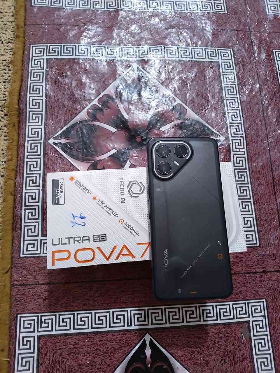 تليفون لبيع نوعهTECNO POVA 7 Ulta 5G رام 12ب12 يدعم بوبجي ١٢٠ ذكره 256 جديده اب ٥٧٠ لبيع شراي يتصل مستعمل قليل ‏‪***********‬‏

