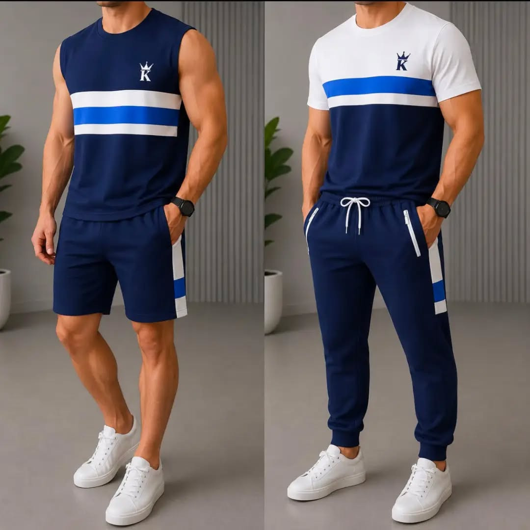 تراك قطن ليكرا • ٤ قطع • مقاسات M-XXXL