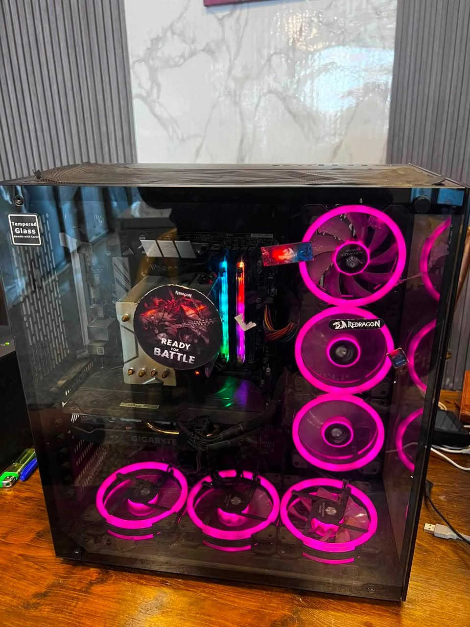 للبيع pc gaming
- Intel Core i5-9400F
- ASUS PRIME Z390-P
- nvidia GTX 1650 Super 4GB
- RAM 16GB DDR4
- SSD 500GB
- HDD 500GB
- PSU 700W
- Cooler Master CPU Cooler
- RGB Case +  7 RGB Fans
السعر 750 وبيها مجال
***********
