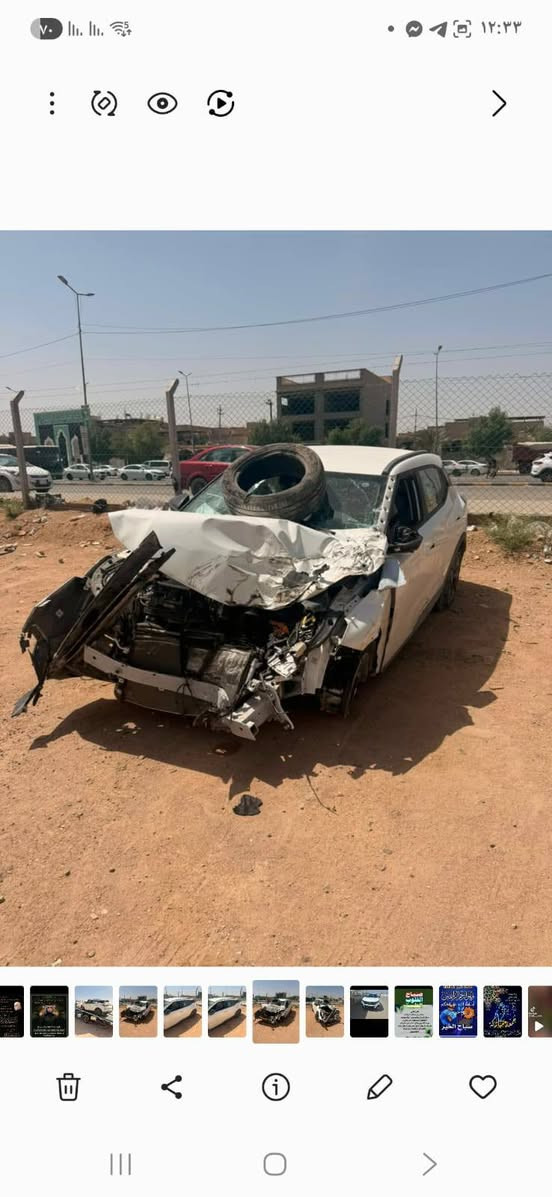 السلام عليكم...
شباب الله يجفيكم الشر سويت بيهه حادث واريد ابيعهه 
***********
