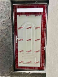 أخر أعمالي اليوم أبواب ألمنيوم حشوه PVC  في الحصوه حي عداي بيت الأخ ال...