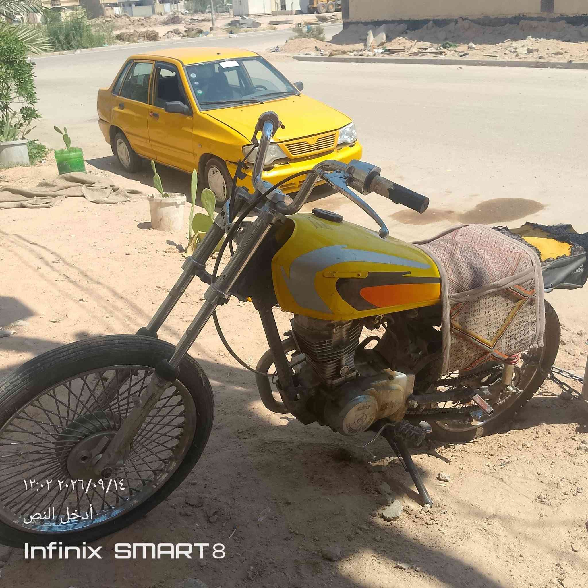 سلام عليكم لبيع دراجه اربعه كير كلك كلك مكفوله نضوح بيه جبنه الدراجه مال شغل اذا دور مال جمبزه اعبر المنشور السعر 175 كربلاء حي الاطارت ***********

نص مكتوب في الصور:
- ١٢:٠١ ٢٠٢٦/٠٩/١٤
- أدخل النص
- Infinix SMART 8
- ١٢:٠٢ ٢٠٢٦/٠٩/١٤