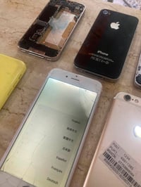 اجهزه قطع غيار ايفون 4 عدد 5 شغالات شاشه بدون بطاريه  ايفون 6 قطعتين ط...