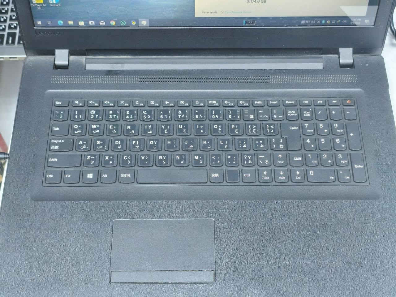 لابتوب Lenovo IdeaPad 110-17IKB 💻🔥
شاشة عملاقة 17.3 إنج وسعر 200 ألف فقط!

▪️ Core i3 – الجيل السابع U
▪️ RAM 8GB DDR4
▪️ SSD 256GB
▪️ Intel HD Graphics 620 – 4GB
▪️ شاشة 17.3 إنج HD+

هدايا:  ماوس وحقيبه لابتوب وماوس باد مع الشاحن الاصلي

مناسب للدراسة، الأوفيس، التصفح، الأفلام والاستخدام اليومي.

📍 بغداد – الأمين 2
🚚 التوصيل متوفر إلى جميع المحافظات
📲 للتواصل واتساب
***********

نص مكتوب في الصور:
- DirectX Diagnostic Tool
- System Display Sound Input
- This tool reports detailed information about the DirectX components and drivers installed on your system.
- If you know what area is causing the problem, click the appropriate tab above. Otherwise, you can use the "Next Page" button below to visit each page in sequence.
- System Information
- Current Date/Time: Tuesday, September 8, 2026, 10:45:15 PM
- Computer Name: DESKTOP-MNRP5IN
- Operating System: Windows 10 Pro 64-bit (10.0, Build 19045)
- Language: English (Regional Setting: English)
- System Manufacturer: LENOVO
- System Model: 80VK
- BIOS: 3QCN13WW
- Processor: Intel(R) Core(TM) i3-7100U CPU @ 2.40GHz (4 CPUs), ~2.4GHz
- Memory: 8192MB RAM
- Page file: 2082MB used, 7929MB available
- DirectX Version: DirectX 12
- Check for WHQL digital signatures
- DxDiag 10.00.19041.2075 64-bit Unicode Copyright (C) Microsoft. All rights reserved.
- Help
- Next Page
- Save All Information
- Exit
- Task Manager
- File Options View
- Processes Performance App history Startup Users Details Services
- CPU
- 26% 2.39 GHz
- Intel(R) HD Graphics 620
- GPU
- 3D
- 0% Copy
- 0%
- Memory
- 2.7/7.9 GB (34%)
- Disk 0 (C: D: E:)
- SSD
- 1%
- Wi-Fi
- S: 0 R: 0 Kbps
- GPU 0
- Intel(R) HD Graphi...
- Video Decode
- 0% Video Processing
- Shared GPU memory usage
- 4.0 GB
- Utilization
- GPU Memory
- 0.1/4.0 GB
- Shared GPU memory
- Driver version: 31.0.101.2111
- Driver date: 7/19/2022
- DirectX version: 12 (FL 12.1)
- Physical location: PCI bus 0, device 2, function 0
- Fewer details
- Open Resource Monitor
- 1:43
- 11:01 PM
- 9/8/2026