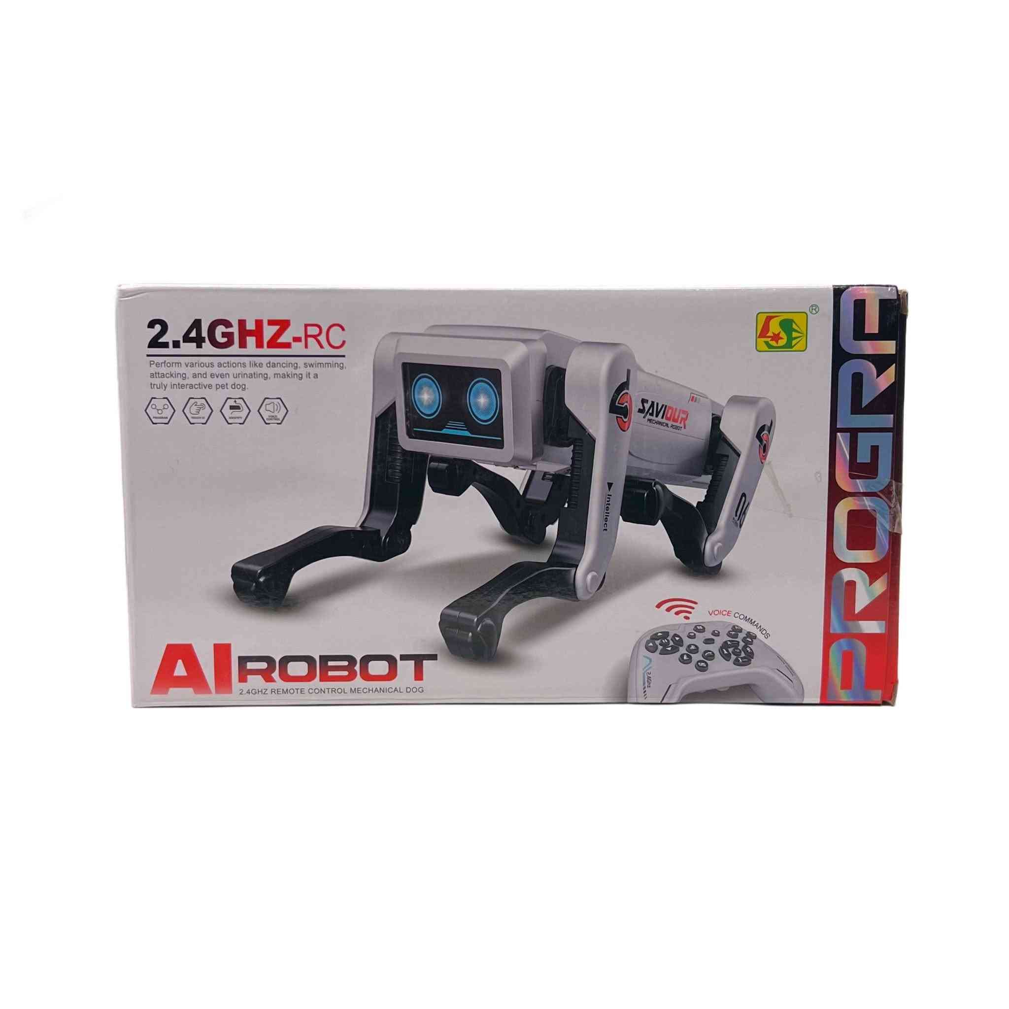 🤖 روبوت الكلب الذكي AI
مرح تفاعلي بلا حدود!

تحكم عن بُعد 2.4GHz مع أوامر صوتية لتنفيذ الحركات بكل سهولة 🎮🗣️
يمشي، يلتف، يجلس، يرقص ويقدّم حركات استعراضية ممتعة 🕺
موسيقى وإضاءة تضيف جو من الحماس ✨🎶
بطارية قابلة لإعادة الشحن للعب أطول 🔋

🎁 خيار مثالي للأطفال 8+
لعبة ذكية تجمع المرح والتفاعل
السعر 55000 شامل التوصيل 
للتواصل واتس إب
***********
