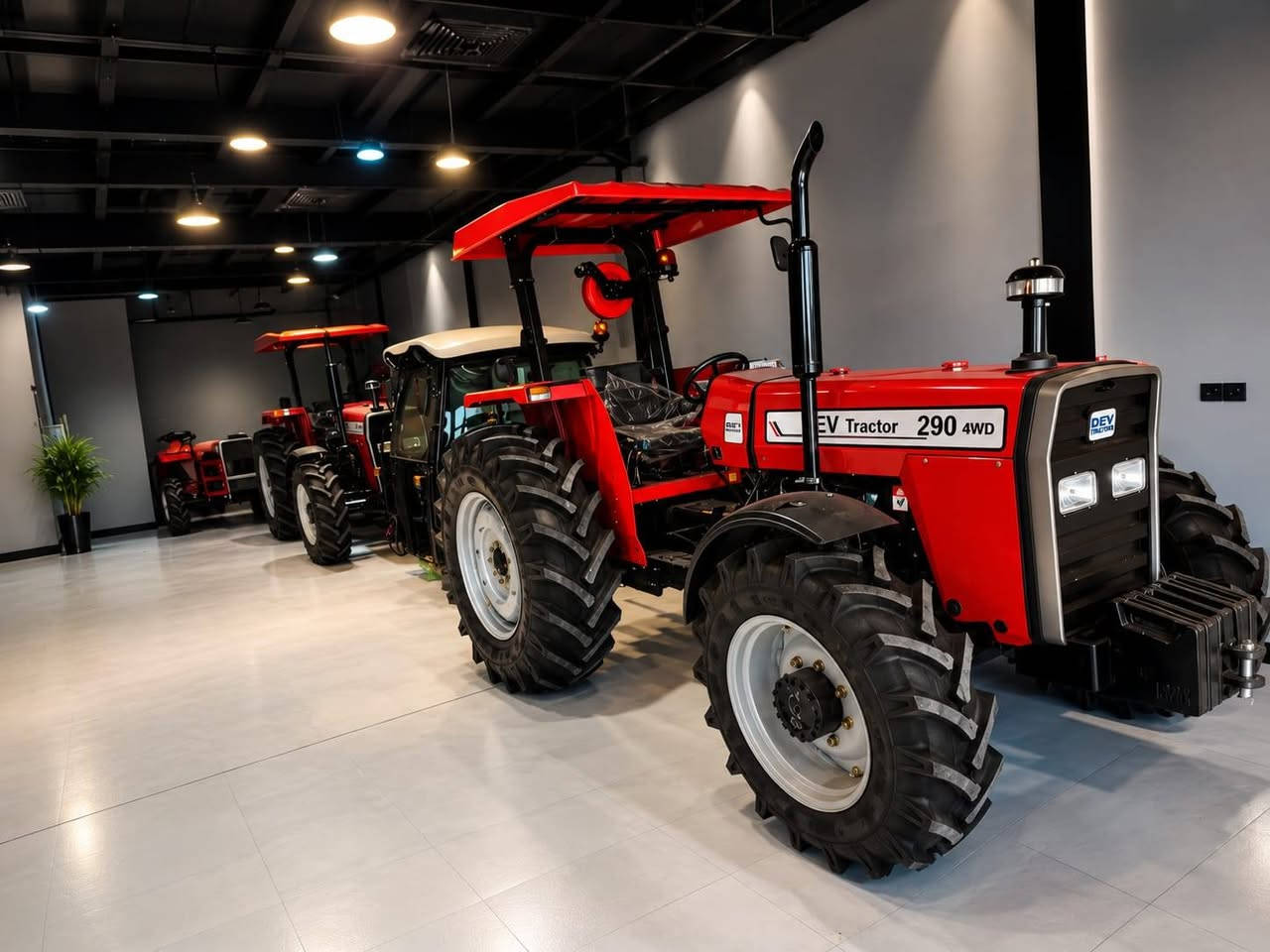 تركتر فور كسن بأسعار مناسبه لأصحاب الشركات واصل إلى جميع المحافظات التفاصيل موجوده في المنشور 
***********

نص مكتوب في الصور:
- DEV TRACTOR Ar 290 4WD TECHNICAL SPECIFICATION المواصفات الفنية لجرار DEV 290 ثنائي الدفع (4WD) المحرك DEV 4248 4 / أسطوانات 4.0 حقن مباشر 16:1 101*127 مم تبريد بالماء صمام زيت رأسي القدرة القصوى 82 حصان عند 2500 دورة/دقيقة العزم الأقصى 278 نوتن متر عند 1300 دورة/دقيقة زايت المحرك رقم 9 القابض (التكلش) النوع قابض جاف مزدوج الأقراص قطر قرص القابض 305 مم (12 بوصة) عمود الإدارة (PTO) النوع قياسي (Live PTO) مستقل PTO التشغيل مسرع بالحرك السرعة سرعة واحدة الدوران 540 دورة/دقيقة عند 1684 دورة/دقيقة للمحرك قطر العمود 35 مم (1.38 بوصة) عدد الشفرات (الكثر) 6 القدرة القصوى 70 حصان (540 دورة/دقيقة) التوجيه النوع هيدروليك المحور الخلفي والفرامل النوع حمام زيت التحكم ميكانيكي عدد الأقراص أقراص لكل جانب 5 فرامل التوقف ترام يدوي قفل التفاضل ميكانيكي العجلات والإطارات الإطارات الأمامية 12.4-24 الإطارات الخلفي 18.4/15-30 السعات خزان الوقود لتر 75 حوض زيت المحرك لتر 8 نظام التبريد لتر 14.2 النظام الهيدروليكي لتر 43 علبة التوجيه / الصحيحة لتر 2 الوزن الأمامي الوزن الأمامي الأرضي كجم 200 الوزن الخلفي الأيمن كجم 80 النظام الهيدروليكي الوظيفة التحكم في الوضع والتحكم في الحساسية فصي تدفق المضخة 16.7 لتر/دقيقة أقصى ضغط المضخة 214 بار فصي قدرة رفع 2300 كجم الأذرع السفلية وصلة كروية مرنة حسب الذراع الأوسط وع لولي قابل للضبط ناقل الحركة وسرعات السير عدد السرعات: 8 أمامية + 2 خلفية سرعة الترس (كم/ساعة) السرعات الأمامية 1 1.1 2 2.2 3 3.3 4 4.4 5 7.5 6 13.2 7 18 8 24.2 السرعات الخلفية سرعة الترس (كم/ساعة) 1 3.00 2 12.2 النظام الكهربائي الجهد فولت 12 البطارية أمبير ساعة 100 المولد أمبير 65 بادئ التشغيل كيلووات 3.2 الإضاءة مصابيح قيادة مصابيح فرامل ضوء عذل يول, مقبس مقطورة أخرى لوحة العدادات النوع قطعة واحدة (Monoblock) المؤشرات درجة حرارة المحرك مؤشر الوقود عداد عدد المحورات (RPM) مؤشر درجة الحرارة بطارية كهربائية تناظرية مصابيح تحذير إشارات الاتجاه شحن البطارية ضغط زيت المحرك الضوء العالي أضواء التحذير الرباعية دورة/دقيقة 540-1000 PTO فرامل اليد التوجيه الأمامي محور أثاني قياسي وزن الجرار مع الوقود والماء كجم 3000 + المعدات القياسية قضيب سحب متدرج مخرج هيدروليكي خارجي مع خرطوم مخرج PTO صندوق أدوات مانع شرر العادم مصباح تحذير صمام قفل هيدروليك أنواع الشباك الأمامي قوس أمان ROPS (Canopy) متلعية صمام تحكم الأبعاد الارتفاع الكلي (العادم) مم 2550 الارتفاع الكلي (العادم) مم 1800 الارتفاع الأقل مم 1870 الطول الكلي مم 3700 11
- EV TRACTOR 290 تراكتور
- المواصفات الفنية والمميزات
- المحرك:
- قوة حصانية (تقدر بـ
- ديزل
- (تقدر بـ. 80 حصان)،
- 4 أسطوانات ديزل
- نظام الدفع:
- رباعي مستمر (4WD)
- ناقل الحركة:
- (8 أمام، 2 خلف - تقديراً)
- يدوي متزامن
- النظام الهيدروليكي:
- قوة رفع خلفية
- (تقدر بـ 2500 كجم)
- مأخذ القدرة (PTO):
- مأخذ القدرة
- 540/1000 دورة في الدقيقة
- المزايا الإضافية:
- مظلة حماية (روبس)
- أوزان أمامية للاتزان
- إطارات زراعية قوية
- للحجز والاستفسار:
- ***********
- DEV Tractor 290 4WD Perkins Engine 4.248 82 HP 8 Forward / 2 Reverse Speed High Lift Capacity: 2300 kg 4WD - Dual Traction صناعة عالمية | GLOBAL INNOVATION أهم النقاط والمواصفات المدمجة في التصميم: ه المحرك: 4.248 Perkins أصلي بقوة 82 حصان عند 2200 دورة/دقيقة. ه الاعتمادات: تصنيع تحت ترخيص Massey Ferguson ومعتمد بدعم محركات Perkins. ه نظام الدفع: دفع رباعي 4WD قوي ومخصص للمهام الشاقة. ه عمود الإدارة (PTO): بقدرة 70 حصان (540 دورة/دقيقة). ه النظام الهيدروليكي: قدرة رفع تصل إلى 2300 كغم مع ضغط مضخة 214 بار. ه الجودة: تصنيع المنطقة الحرة - بورصة (Gemlik) بمواصفات قياسية ودولية.