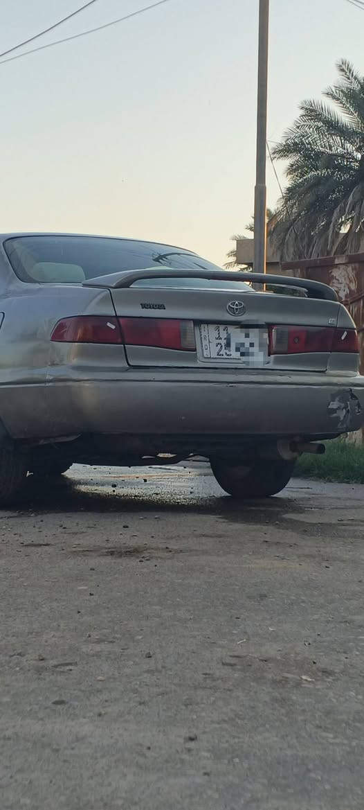 السلام عليكم
للبيع تيوتا كامري 
مديل 2001
السياره مثل ما واضحه بل صوره
اللون. برونزي رمادي 
المحرك. 4 بستم 2200صدر جديد 
الرقم. بغداد انكليزي  وارد امريكي حادث جامع خلفي اني ابيع صبغ احزام
تدفئه تبريد جاز
السعر 60 وبيها مجال
مكاني صلاح الدين تكريت أو الاسحاقي ***********ابو ميرال

