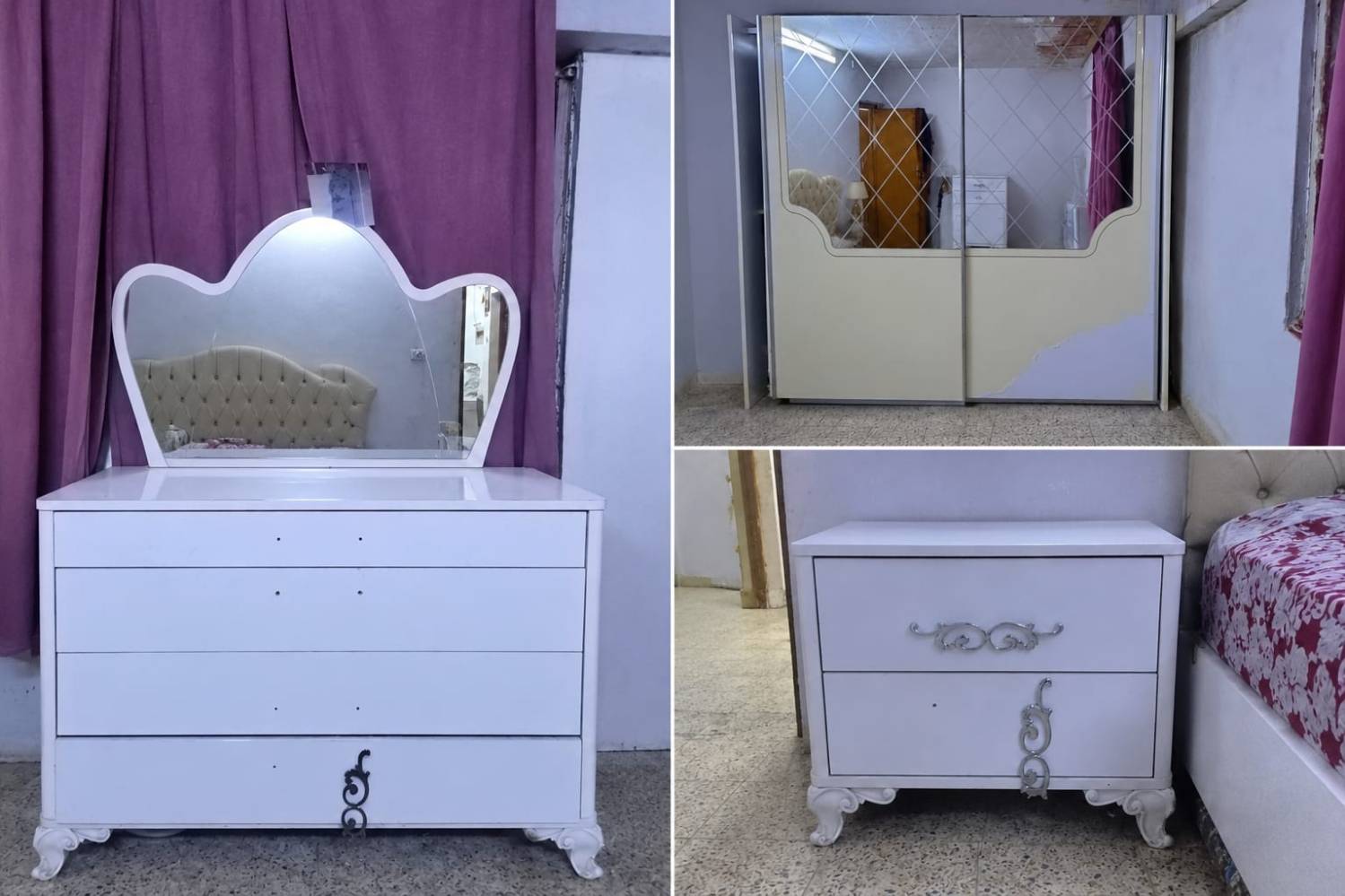 غرفة نوم نفرين • ٧ قطع • مستعملة