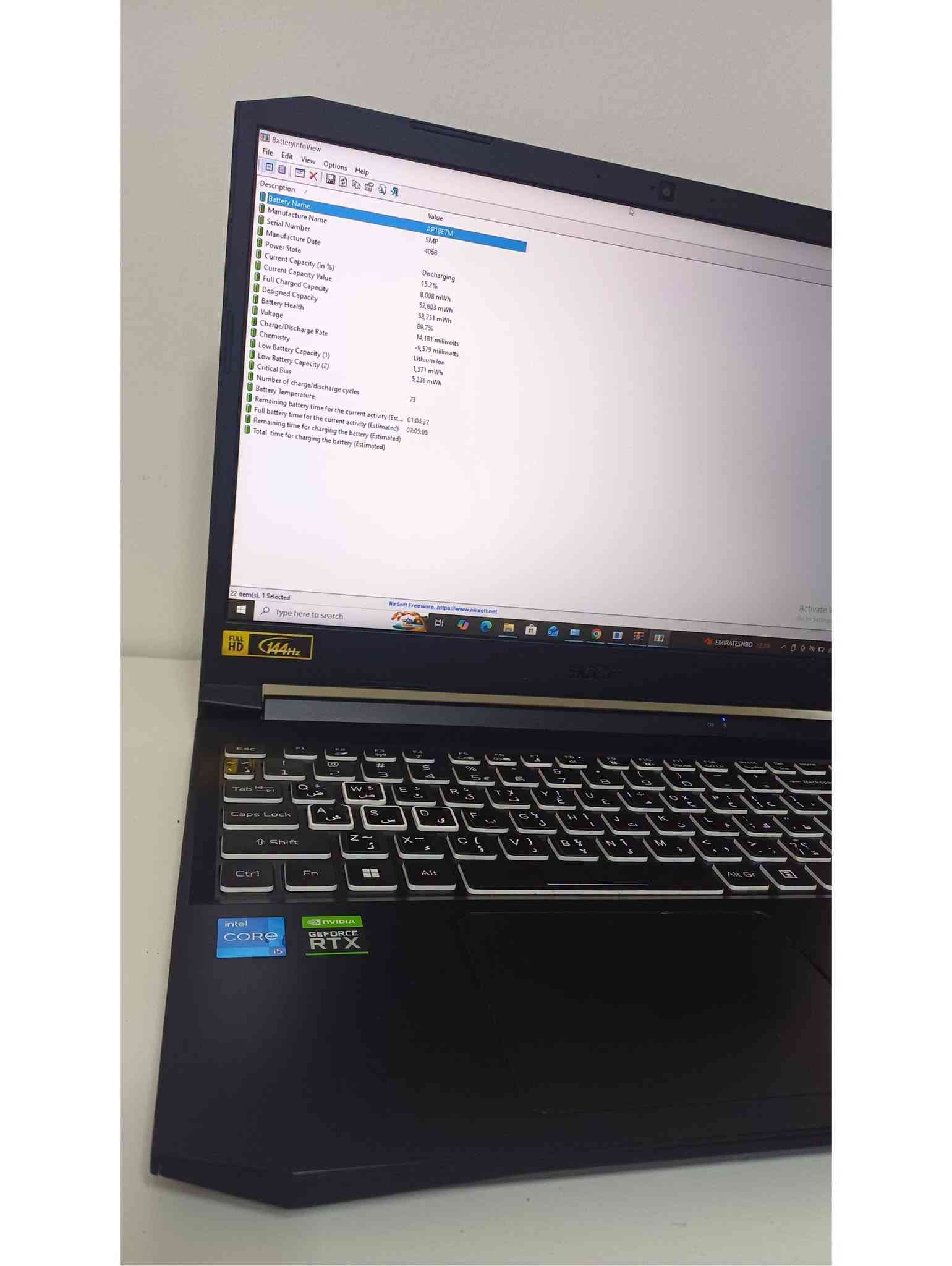 Acer Nitro 5 • i5-11400H • RTX 3050