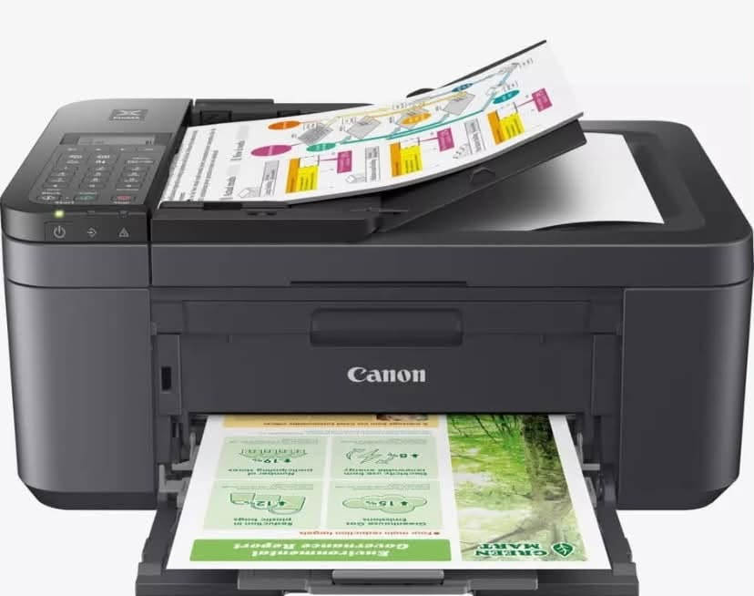 السلام عليكم ورحمه الله وبركاته
🖨️ للبيع: طابعة Canon PIXMA TR4645 (بحالة الزيرو) ✨
طابعة متكاملة وسريعة مناسبة جداً للطلاب، المكاتب المنزلية

الحالة: نظيفة جداً واستخدام بسيط حيل (شبه جديدة).
 الوظائف (4 في 1): طباعة، سحب ضوئي (Scan)، نسخ (Copy)، وفاكس

📶 اتصال لاسلكي (Wi-Fi): اطبع مباشرة من موبايلك بدون وايرات عبر تطبيق Canon أو AirPrint.
 📄 طباعة وجهين تلقائية (Auto Duplex): توفر بالوقت والورق بدون ما تقلب الورق بيدك.
 📑 تغذية تلقائية (ADF): تسحب لحد 20 ورقة تلقائياً للسكانر والنسخ.
 🎨 جودة عالية: ألوان واضحة ونصوص حادة (دقة تصل إلى 4800 \times 1200 dpi)
للتواصل ***********
