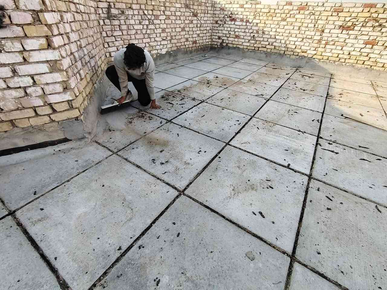 إعادة ماستك • تنظيف السطح • برايمر زفت بارد