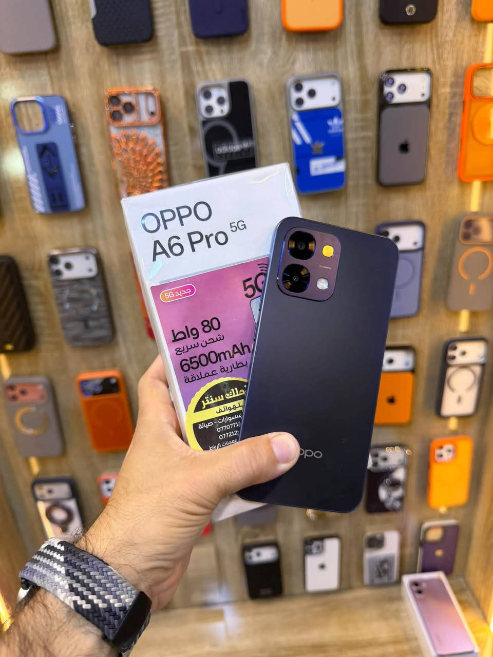 🔥 OPPO A6 Pro 5G

الجهاز استخدام يوم واحد فقط

🔹 الذاكرة: 256GB

🔹 شاشة AMOLED بتردد 120Hz

🔹 بطارية عملاقة 6500mAh

🔹 شحن سريع 80W SUPERVOOC

🔹 مقاومة الماء والغبار IP69

🔹 نظام تبريد SuperCool VC

🔹 يدعم شبكات 5G

السعر425،000/ اسعار ثابتة

👑 الملك سنتر للهواتف 

***********

نص مكتوب في الصور:
- OPPO A6 Pro 5G 256 GB 575,000