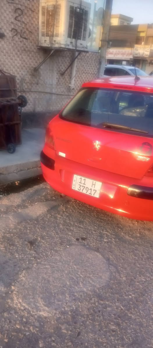 للبيع فقط بيجو307موديل2005 رقم بغداد مشروع وطني بأسمي شوكت ماتريداحولك محرك گيرحداديه بشرط تايرات جددسنترلوك  سعرها48وبيها مجال *********** مكانها كركوك
