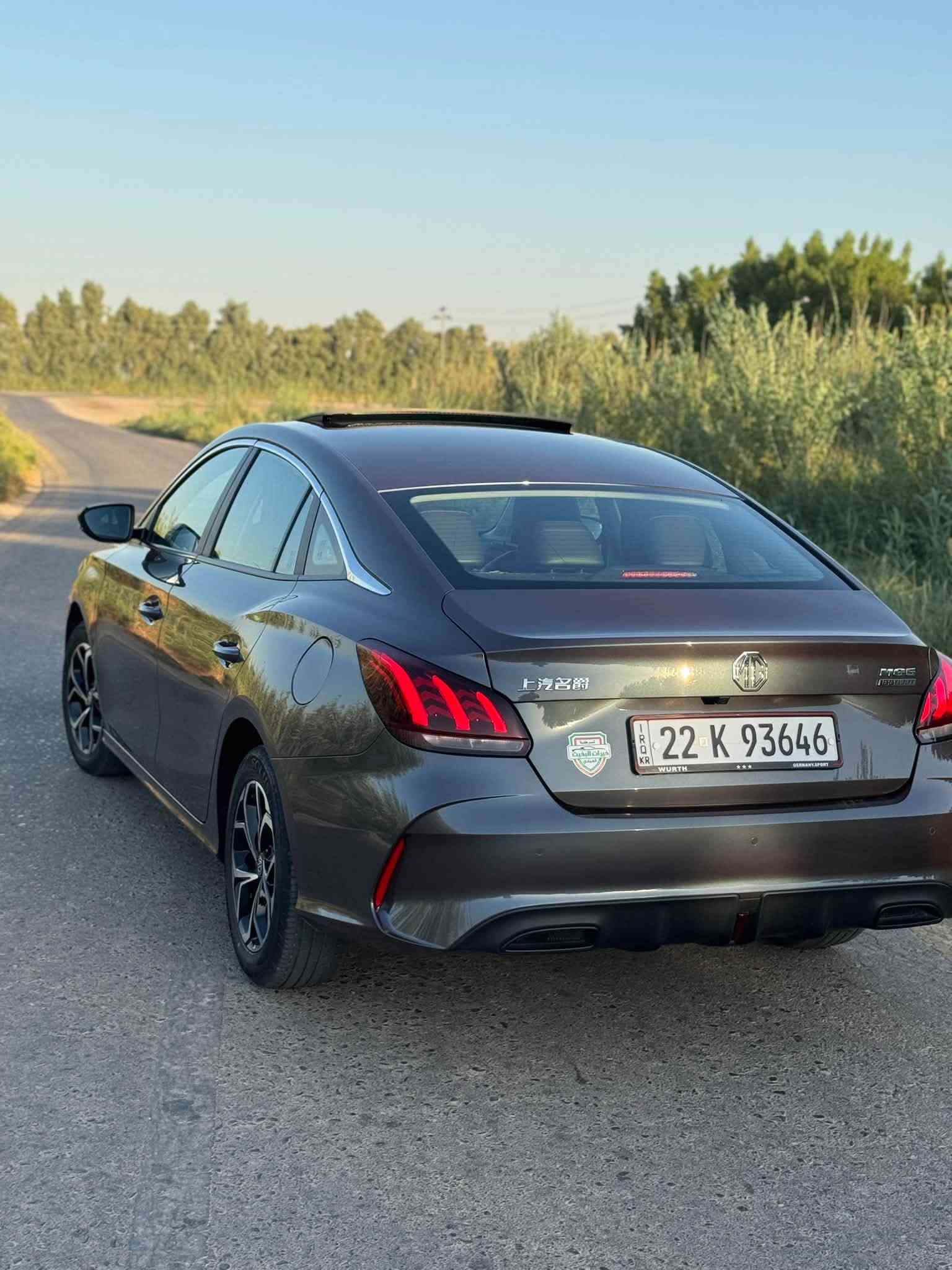 MG 5 شكل الجيتي 
2024
فول مواصفات 
كير أوتوماتيك 
سايد بريك كهرباء 
اوتو هولد
كامره + حساحسات 
فتحت سقف 
اشاير بالمري 
بصمة أبواب 
لايت زنون عالي وناصي بلادي
بك لايت لد 
داخل جلد لونين اسود و احمر 
ماشيه 54 الف وقابل للزياده 
محرك 1500 تنفس طبيعي

كير ومحرك وحداديه كفاله مابيهن اي نقص 
مكفوله السياره من كلشي ماعده طخه بحافة البنيد على كد شبر وباقيه على وضعه ما مصلحه
سعر 116 وبيه مجال 
مكان واسط الكوت ***********
