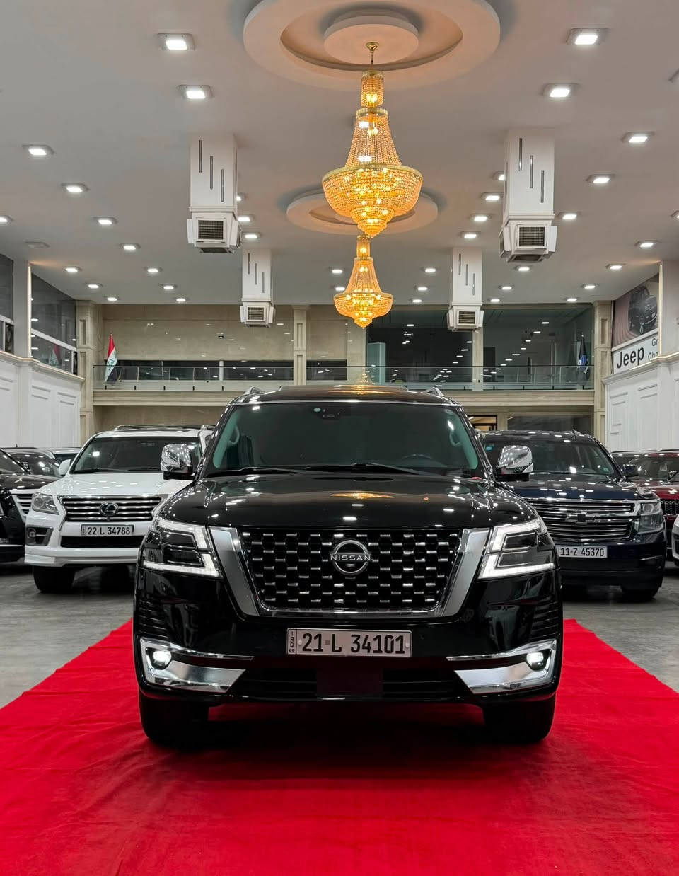 السلام عليكم 
نيسان باترول بلاتينيوم 
موديل : 2019
ماشية : 60000 KM
المواصفات 
فتحة 
بصمة 
بصمة ابواب
صندوك كهرباء 
شاشة 
شاشات خلفية 
كاميرات 360 درجة 
كشنات جلد 
كشنات كهرباء 
كشنات تدفئة + تبريد 
الداخل قرميدي 
 7 راكب 
 3 قطع تبريد 
صاجات 
فور ويل 4*4 
تحكم ستيرن جهتين 
كروز سرعة 
ستيرن كهرباء 
ماوس 
سستم صوت سماعات 
لايت زنون 
بلوجكتور 
لد امامي 
بك لايت لد 
مري شفط كهرباء 
حساسات امامية + خلفية
المكينة 8 سلندر  5600 
(رقم سليمانية الجديد تحويل او وكاله + تظليل بسنوية )
السعر  : 390 وبيها مجال 
ملاحظة: السيارة خليجي مكفولة عدا تكحيل بالكارت بالبنيد .
السيارة مغلفة بأفلام حماية ppf
العنوان : بغداد الكاظمية قرب مرور الكاظمية معارض جكوك 
شركة البحر المميز 
للاستفسار
عبدالرحمن 
 *********** 
 ***********
