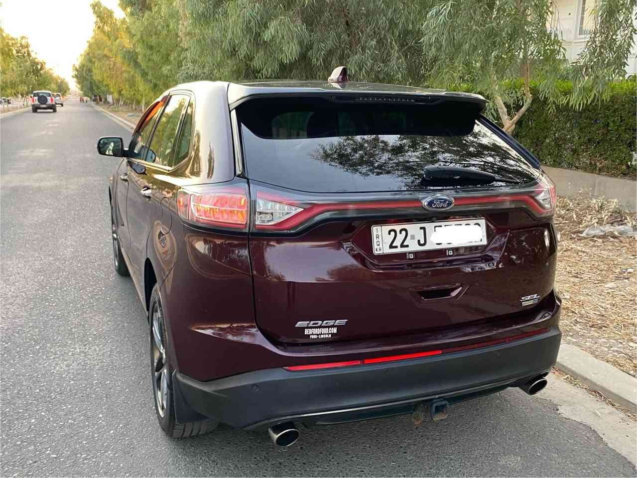 Ford Edge 2018 SEL
فورد ایدج  مواصفات SEL
لون مميز عنابي
يعني فول مواصفات عدا فتحة
ماشية 84 الف
سيرفس كامل مكمل جديد
محرك 20 تيربو مرغوب بصمة ابواب بصمة و تشغيل عن بعد فور ويل شفطات گير ب ستيرن كشنات كهربائي و تدفئة دواخل لونين كراسي خلفي كهربائي ينزل و صندوك كهربائي و يفتح ب رجل كود باب بيها بعد هواي مواصفات.....
حادث بسيط جاملغ نفر نص شبر بنيد بدون دواخل ايرباك فقط ستيرن سيستم
مواصفات حلو مرتبة سيارة مال البيت
سنوية و هزة جديد لحد 2029 بأسمي
مكاني اربيل 
رقم موبايل: 
***********
*********** أربيل, العراق

