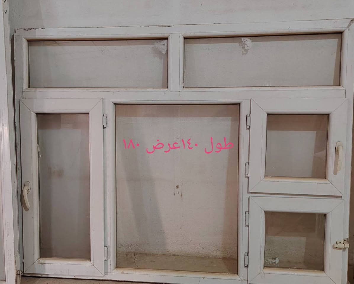 ابواب شبابيك للبيع حديد و بلاستك شي ع شي 85
كل باب و شباك مكتوب عرض في طول
اتصل ع رقم ***********

نص مكتوب في الصور:
- ٣٥ عرض ١٩طول
- طول ١٦٢ عرض ٧٥
- طول ١١٠ عرض ١٨١
- طول ۱۳۸ عرض ۱۸۰
- طول ١٤٠ عرض ١٨٠